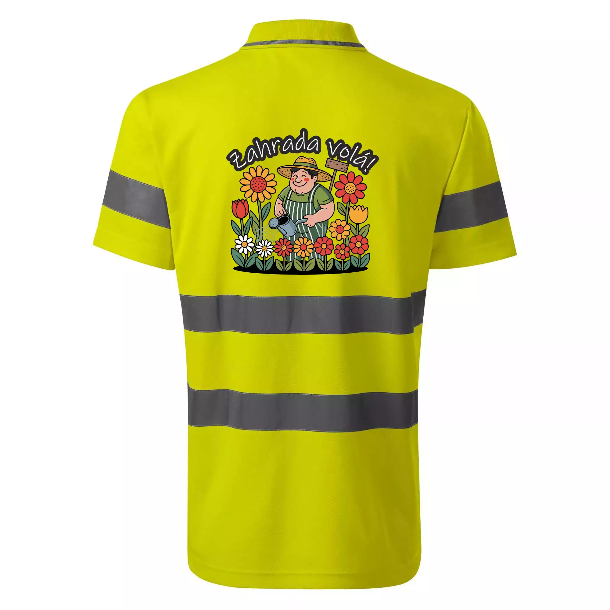 Zahrada volá - zahradník a slunečnice