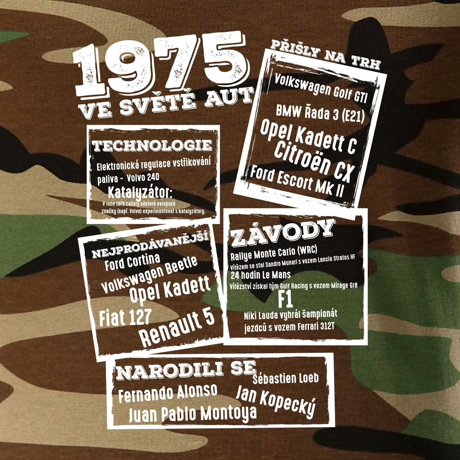 V kostce pro fanouška automobilismu 1975