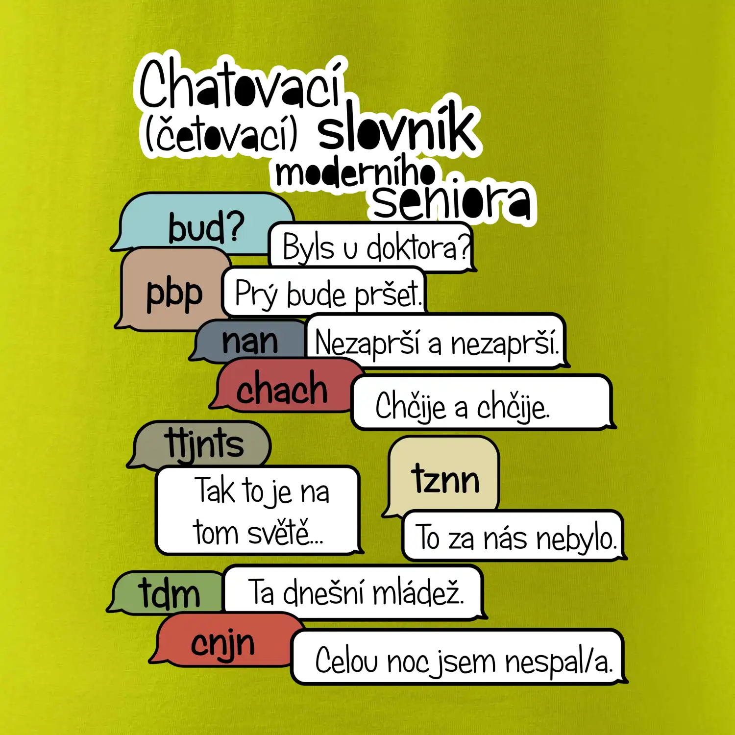 Chatovací slovník moderního seniora (Běžící češtinář)