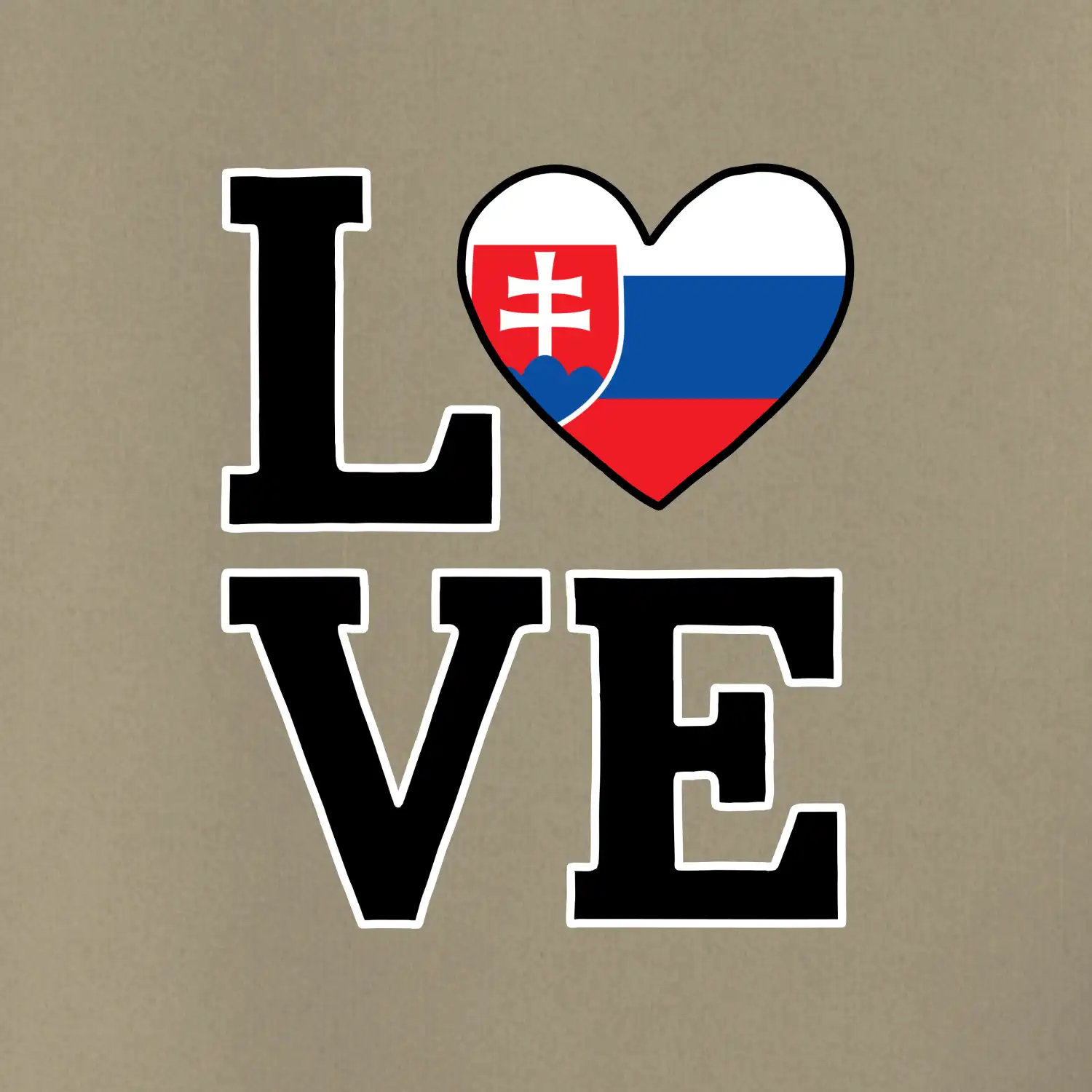Love Slovenská vlajka