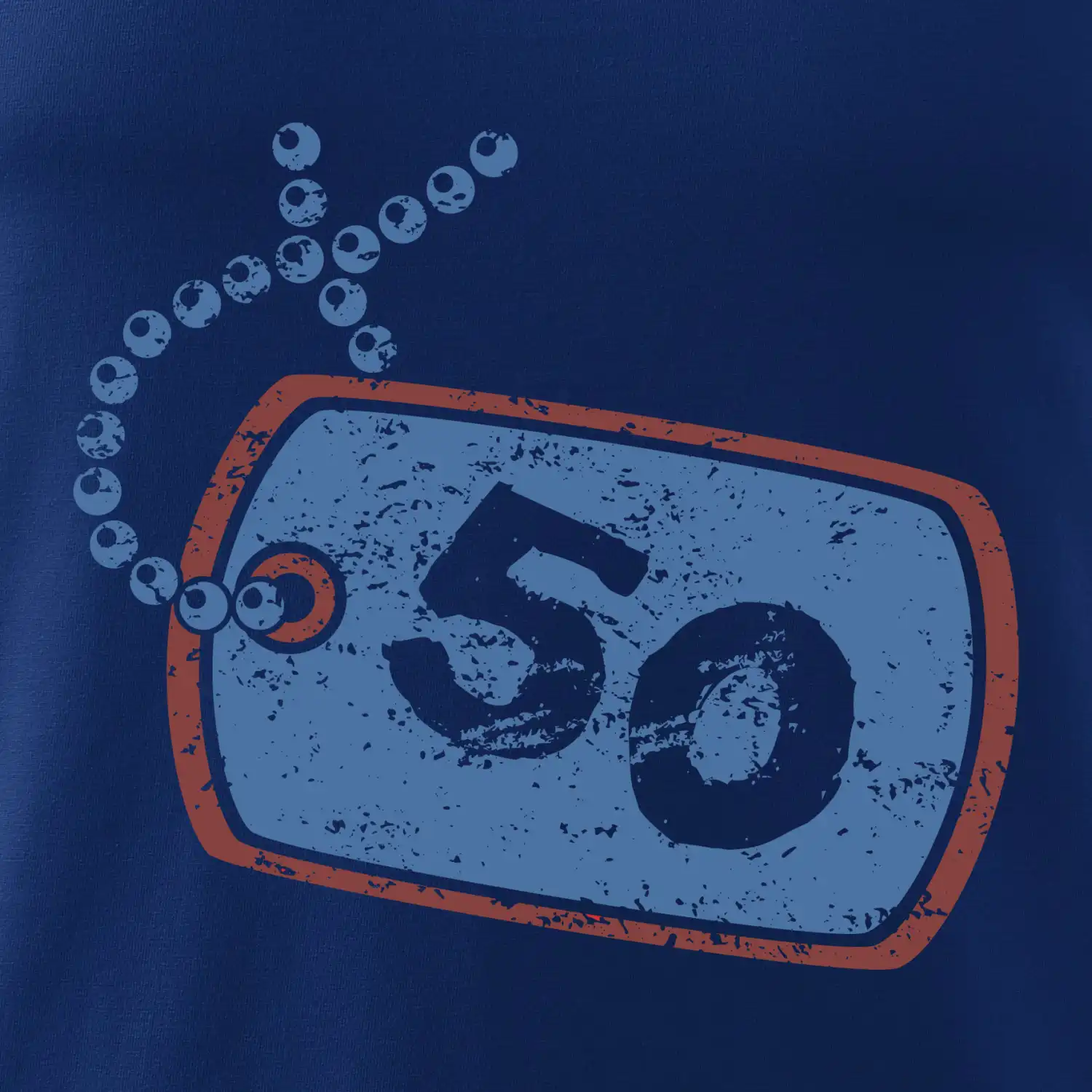 50 na krku štítek