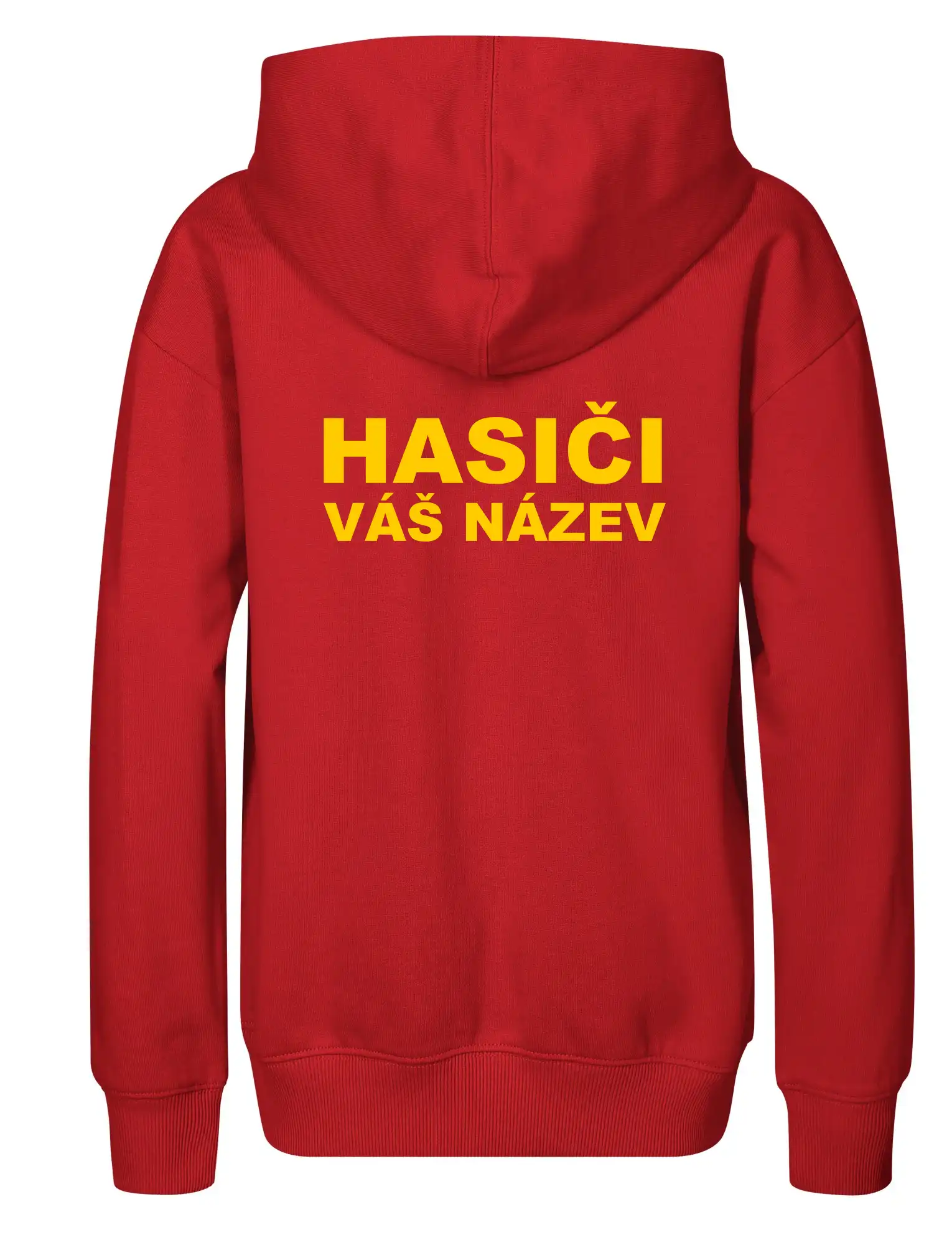 Hasiči - žlutý nápis - váš název sboru