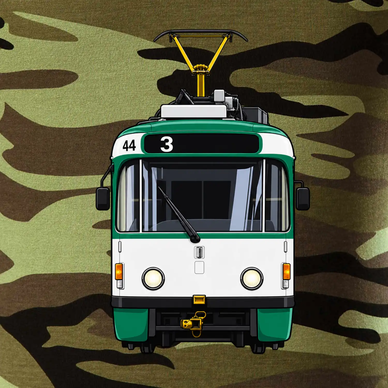 T3R SLF čelo tramvaje linka 3