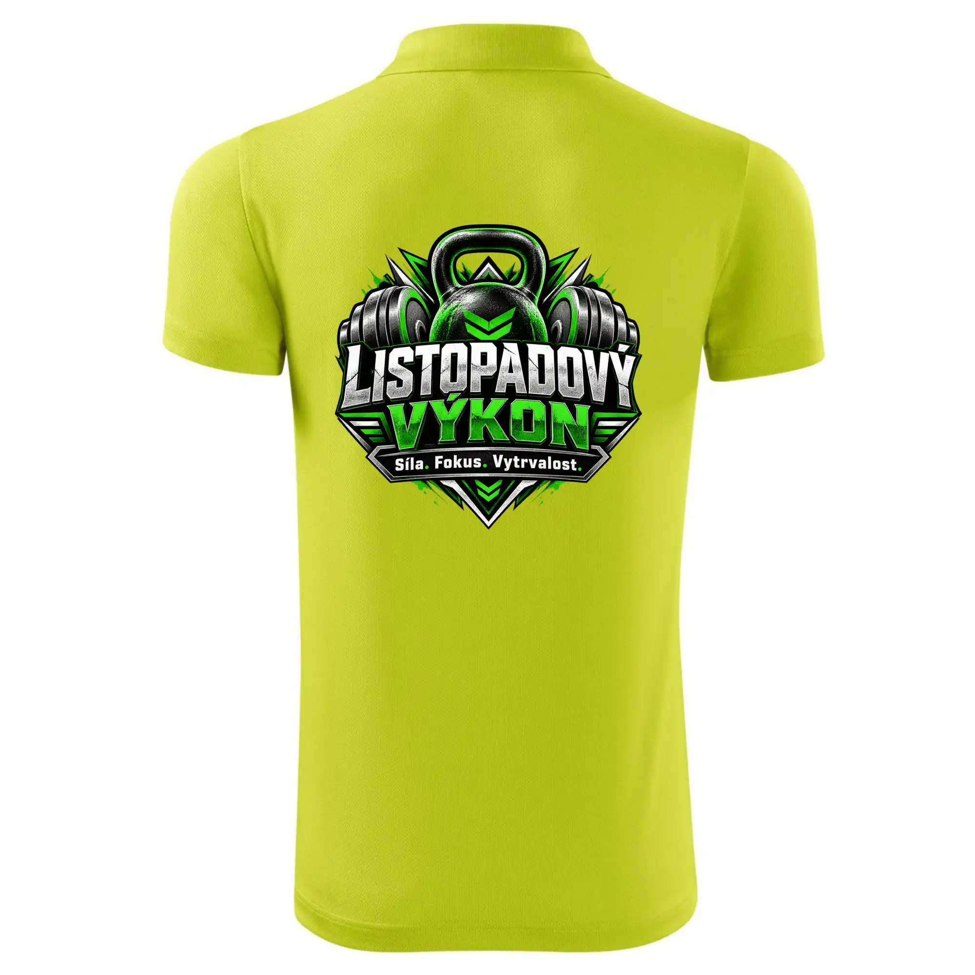 Listopadový výkon kettlebell a zelené činky