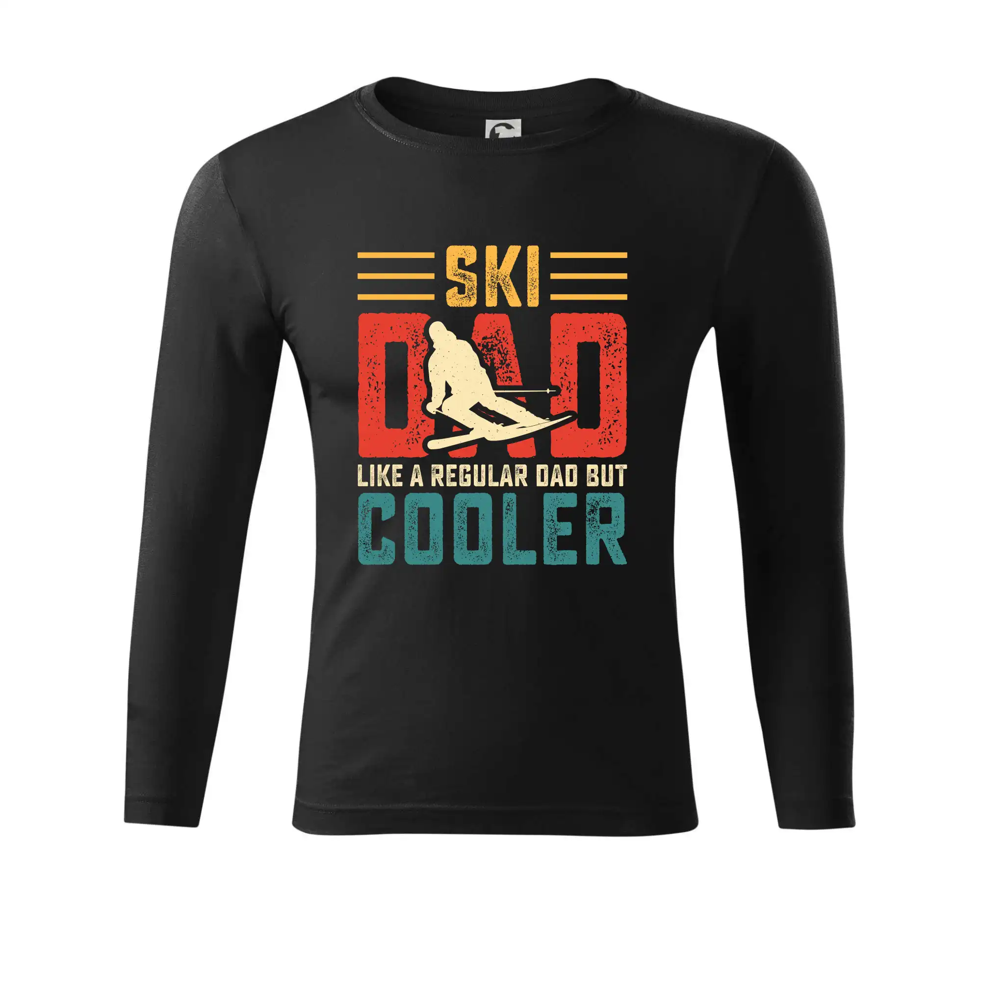 Ski dad like a regular dad but cooler