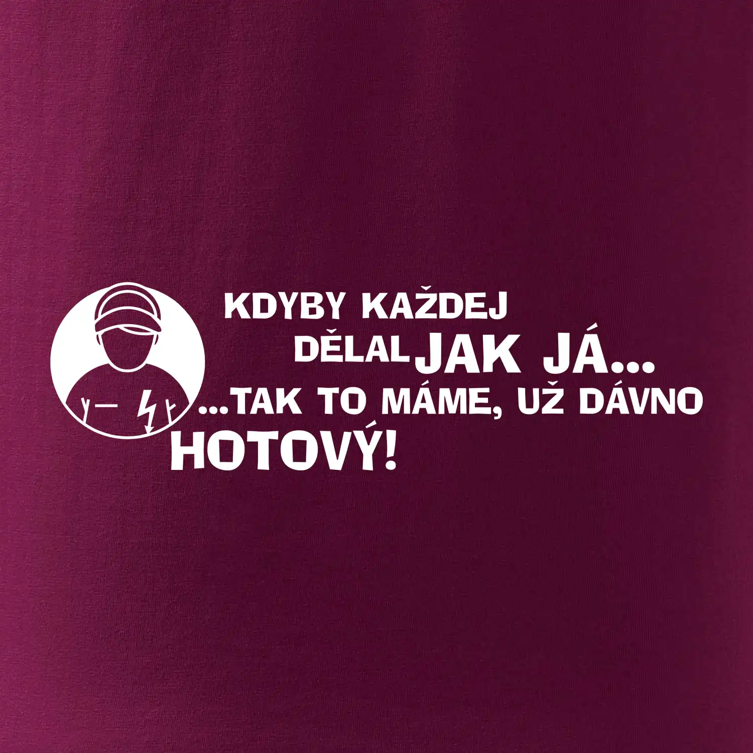 Elektrikář - kdyby každej dělal jak já, tak to máme už dávno hotový