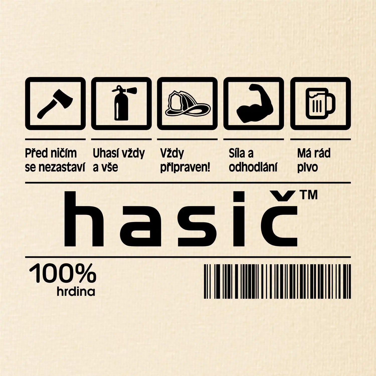 Čárový kód - Hasič