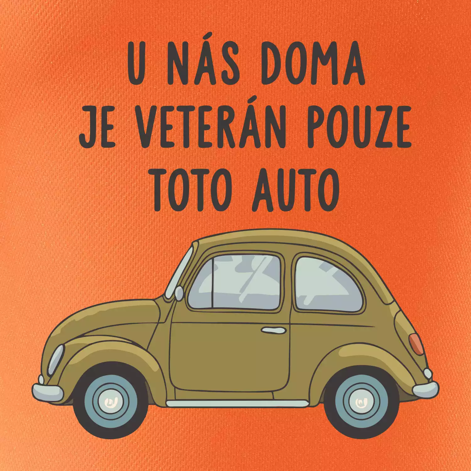 U nás doma je veterán pouze toto auto zelené