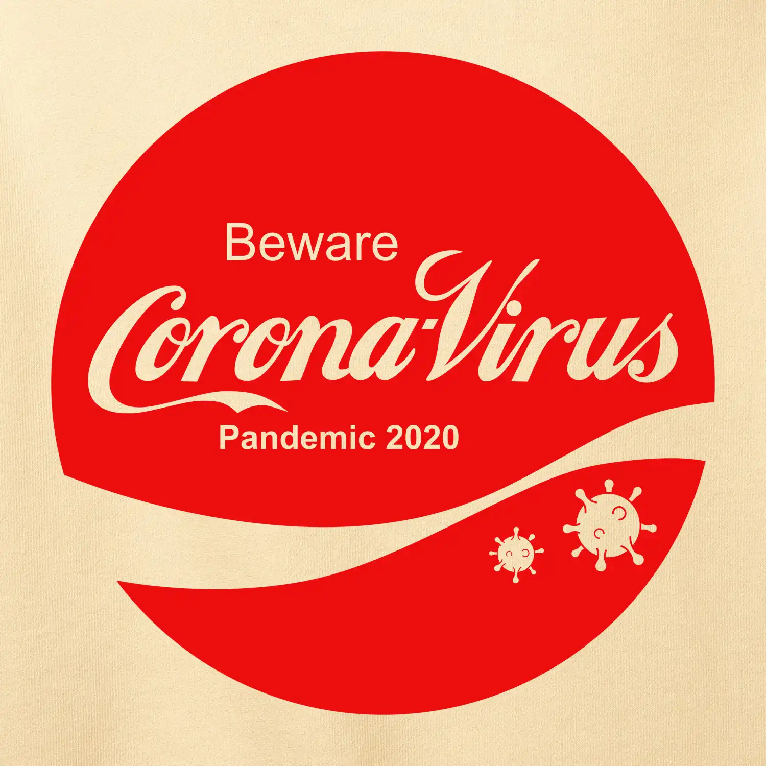 Corona virus pandemic logo