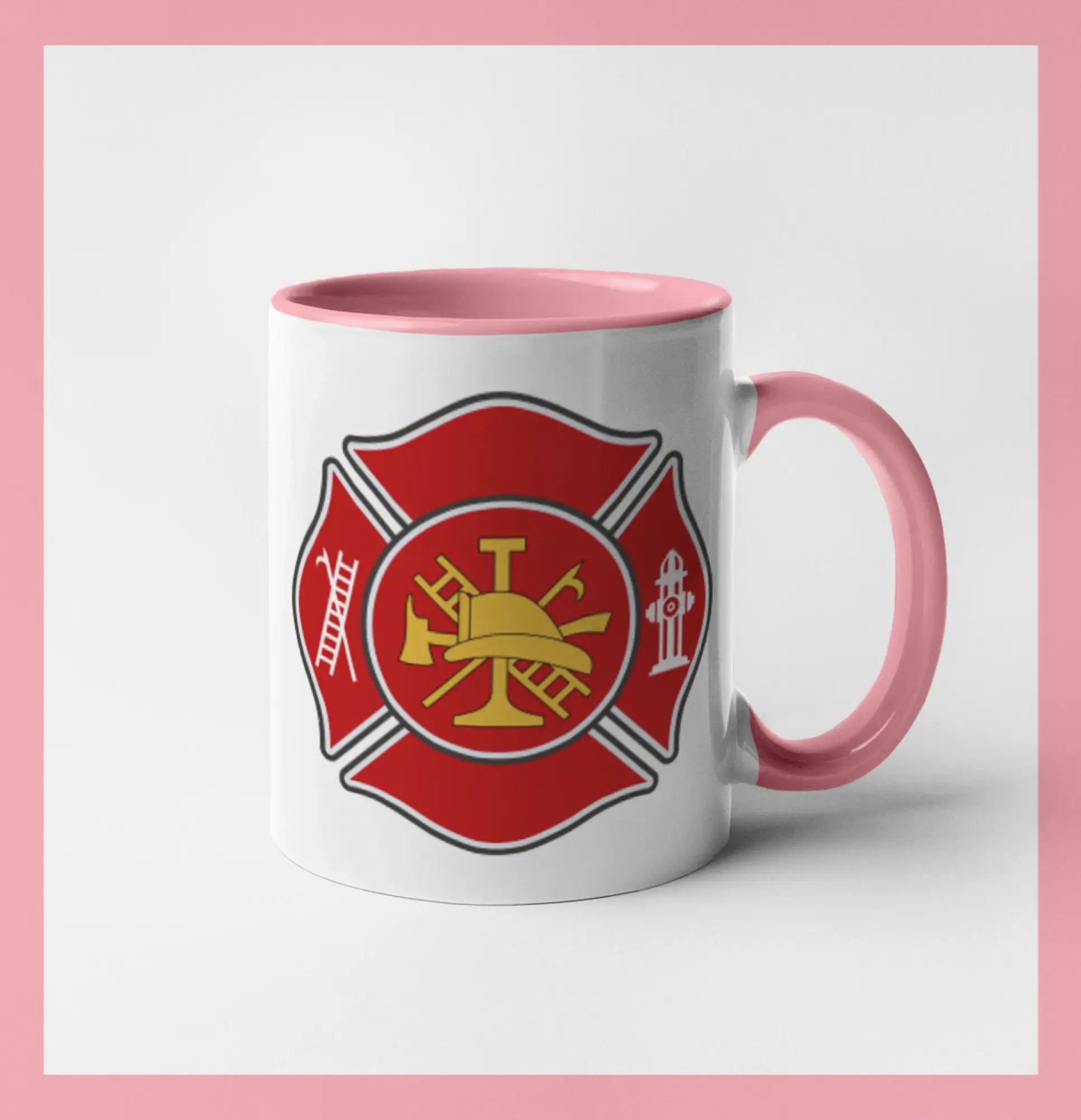Fire department logo červené