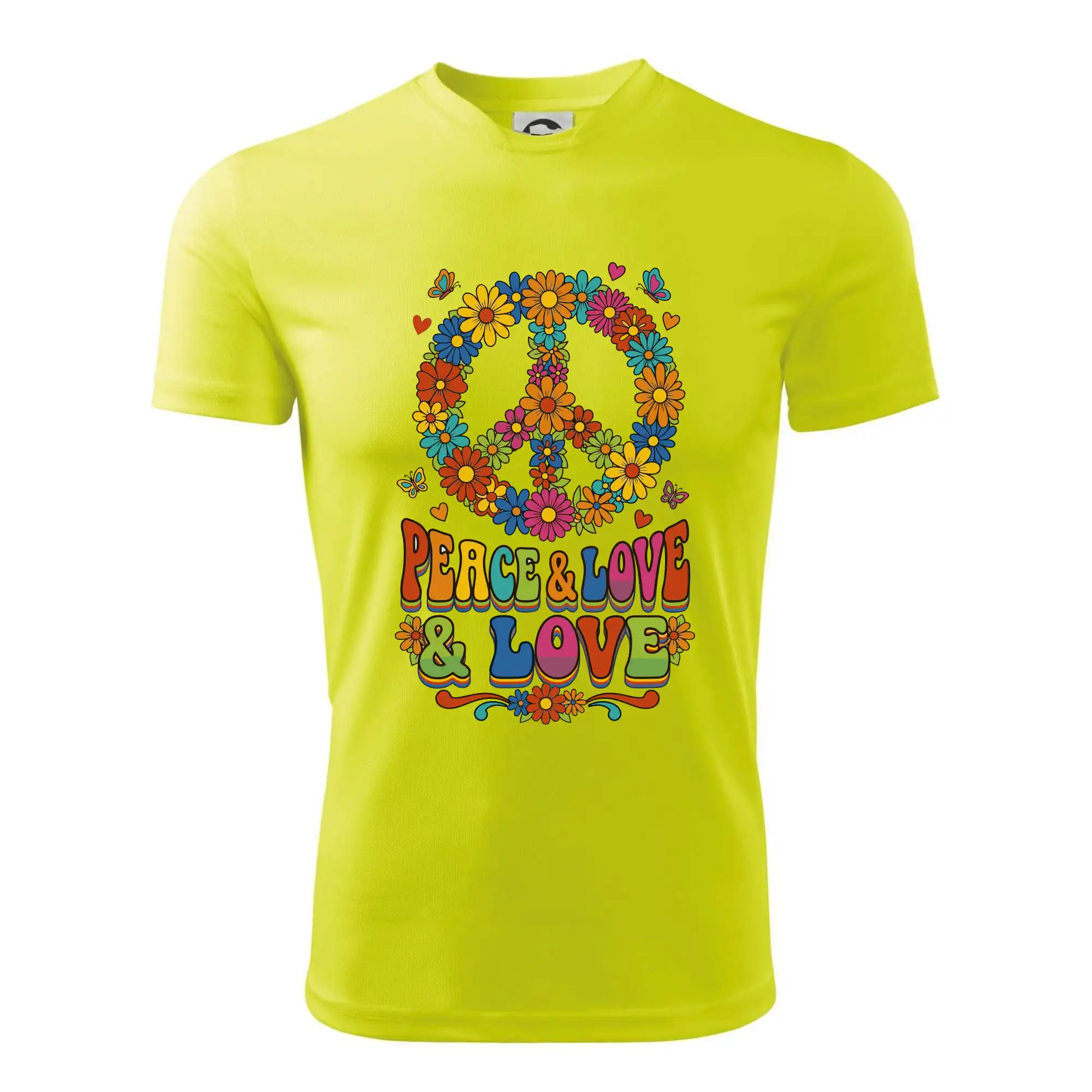 Peace and love - na výšku s květy