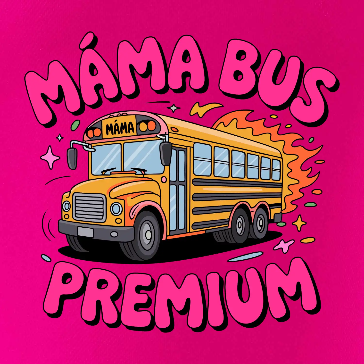 Kreslený Máma bus premium
