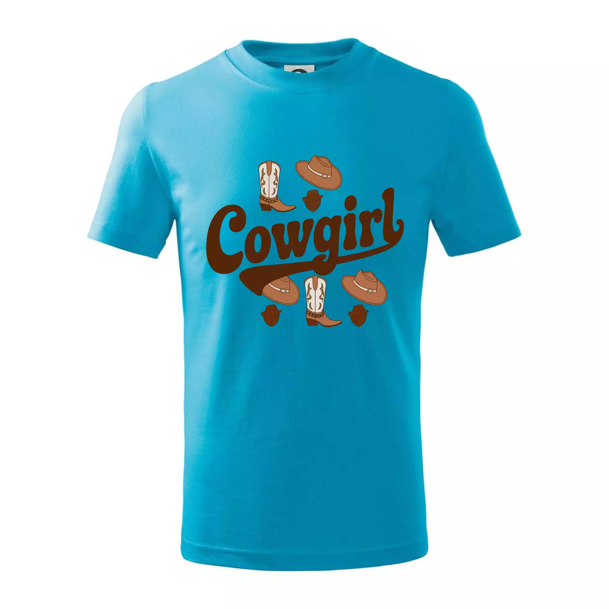 Cowgirl nápis a oblečení