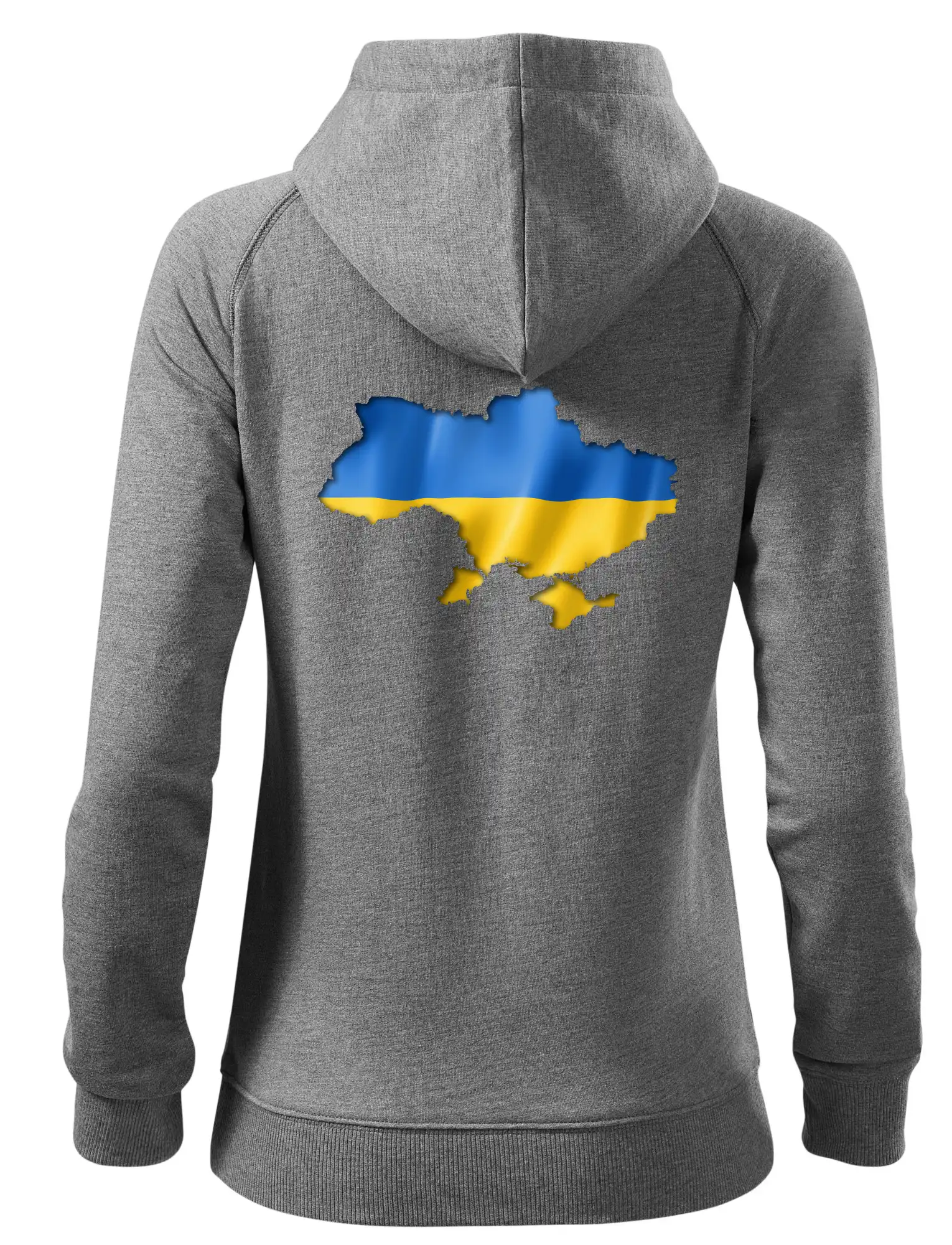 Ukrajina vlajka mapa