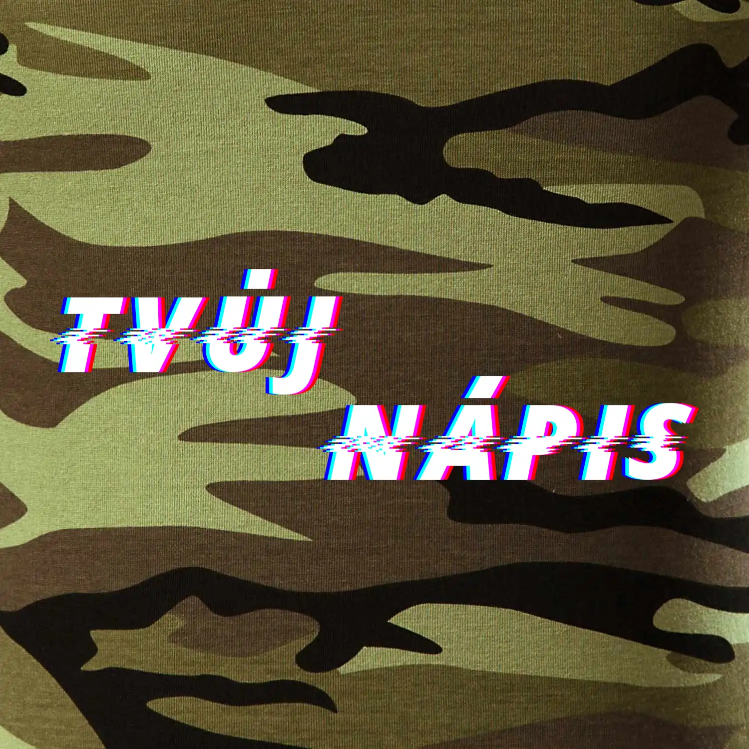 Glitch font - tvůj nápis