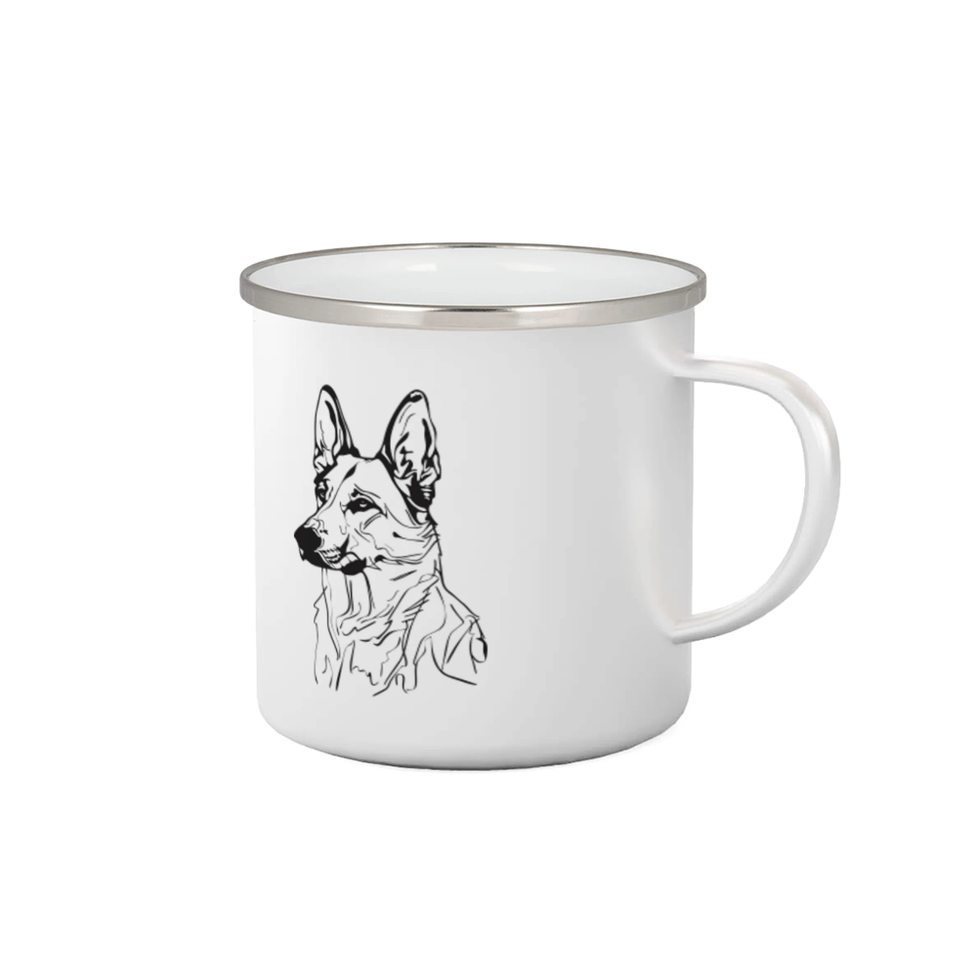 Německý ovčák černá kresba