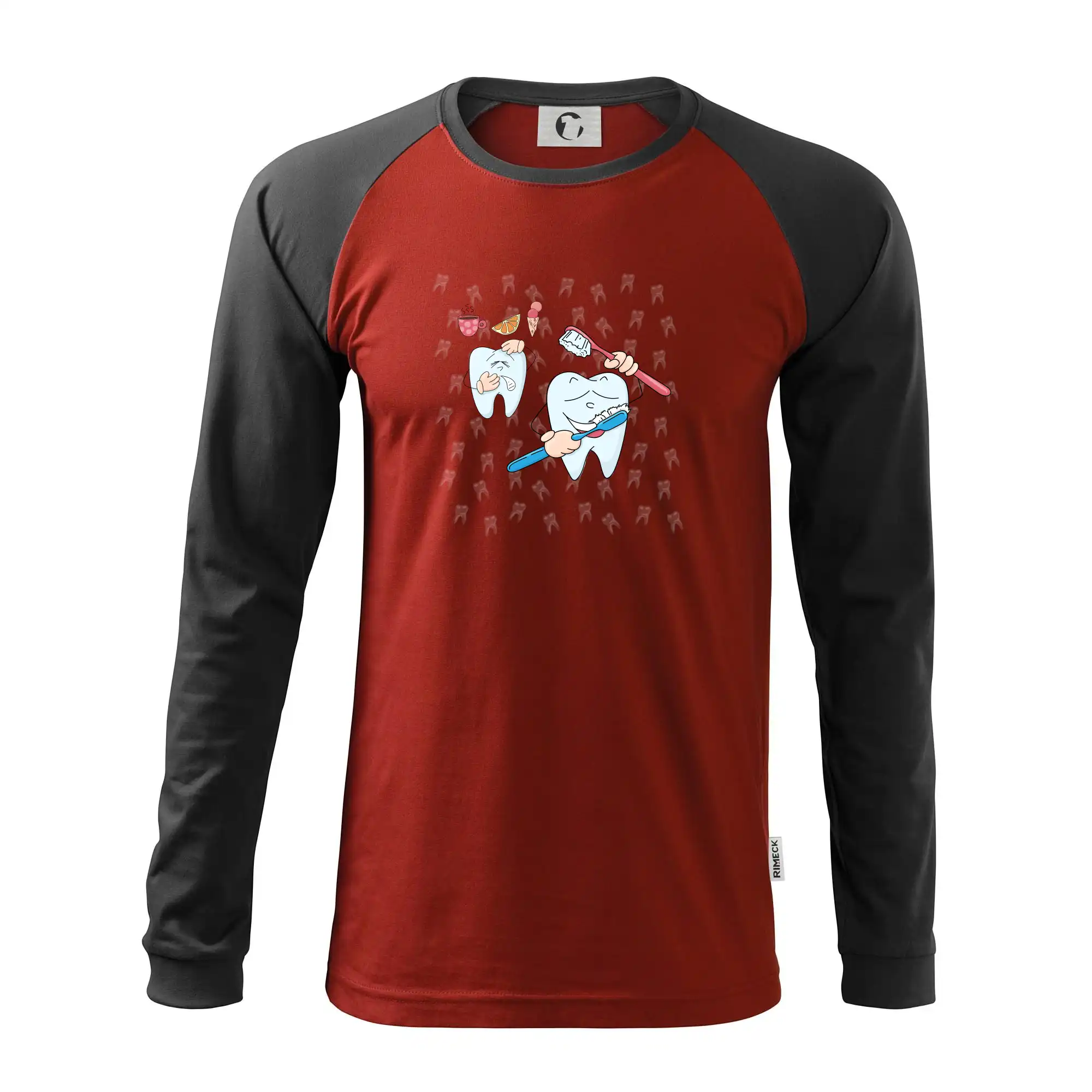 Zubařské tričko - kartáček a jídlo