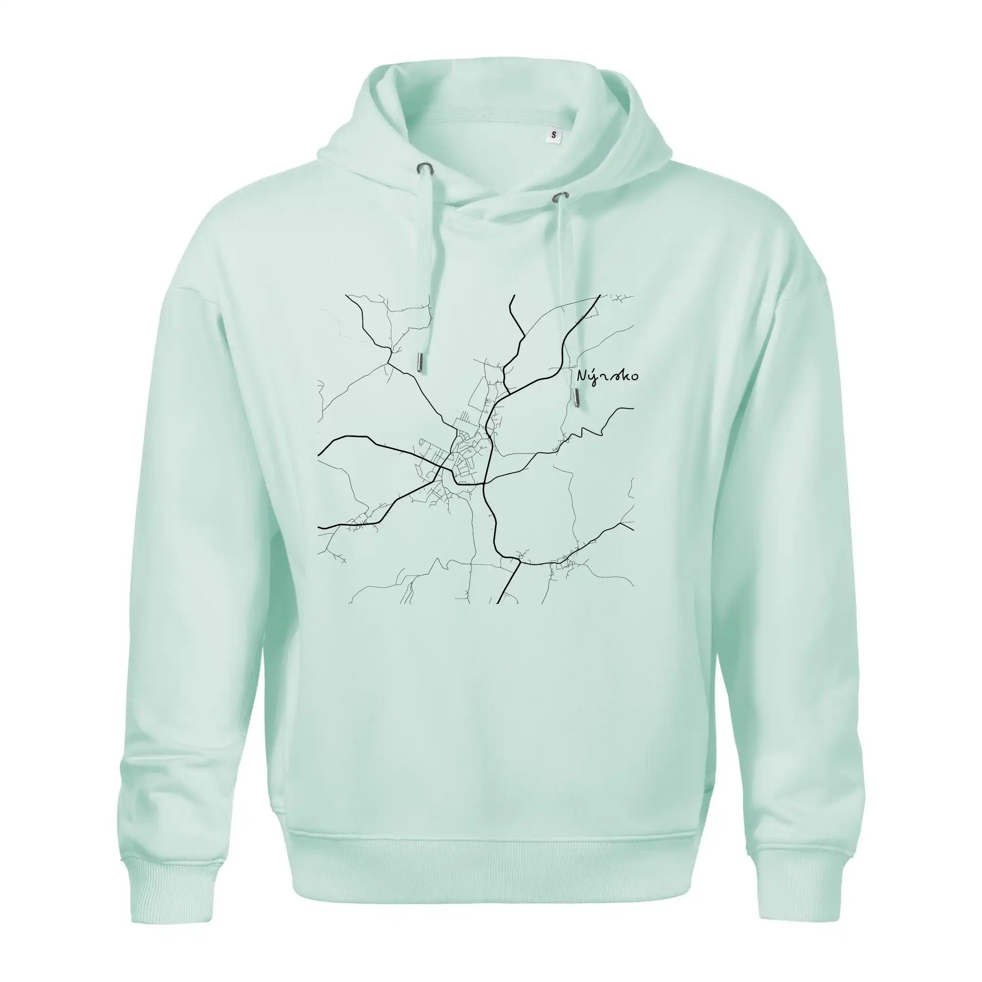 Černobílá mapa Nýrsko  340 22