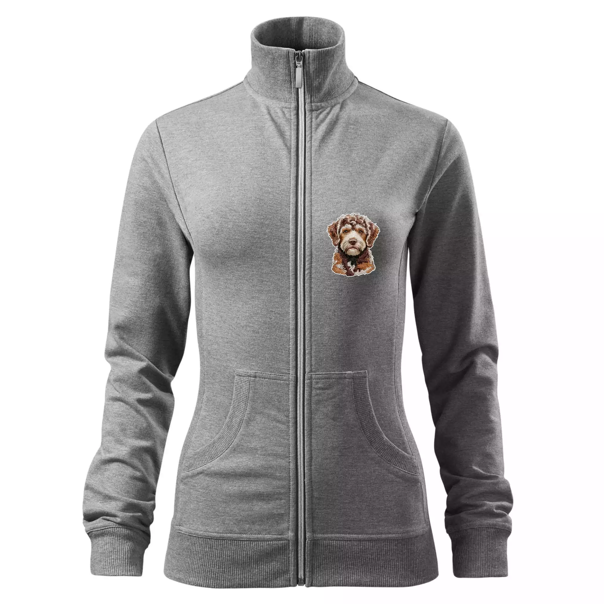 Lagotto romagnolo ležicí vyšívaný na prsu