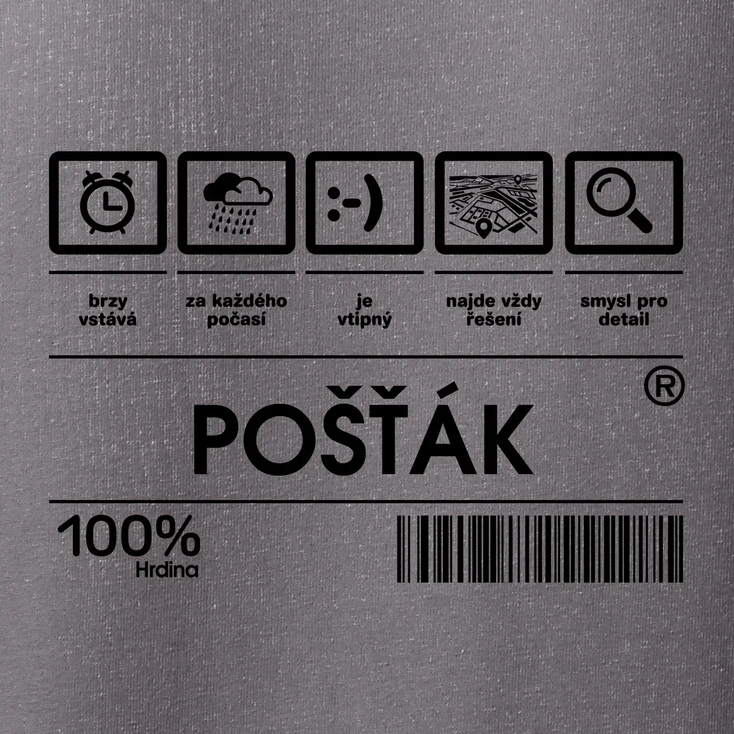 Čárový kód pošťák
