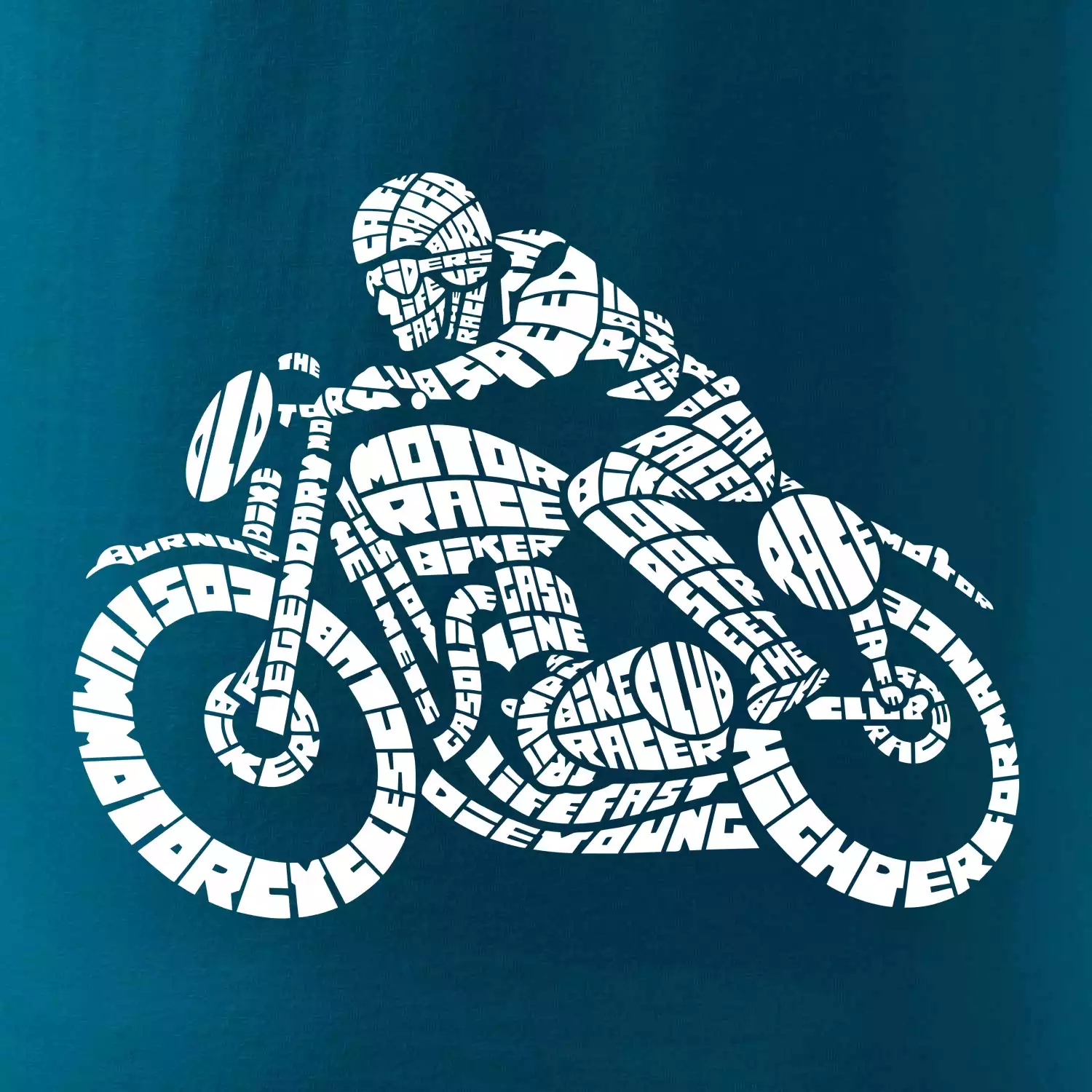 Motorkář nápisy