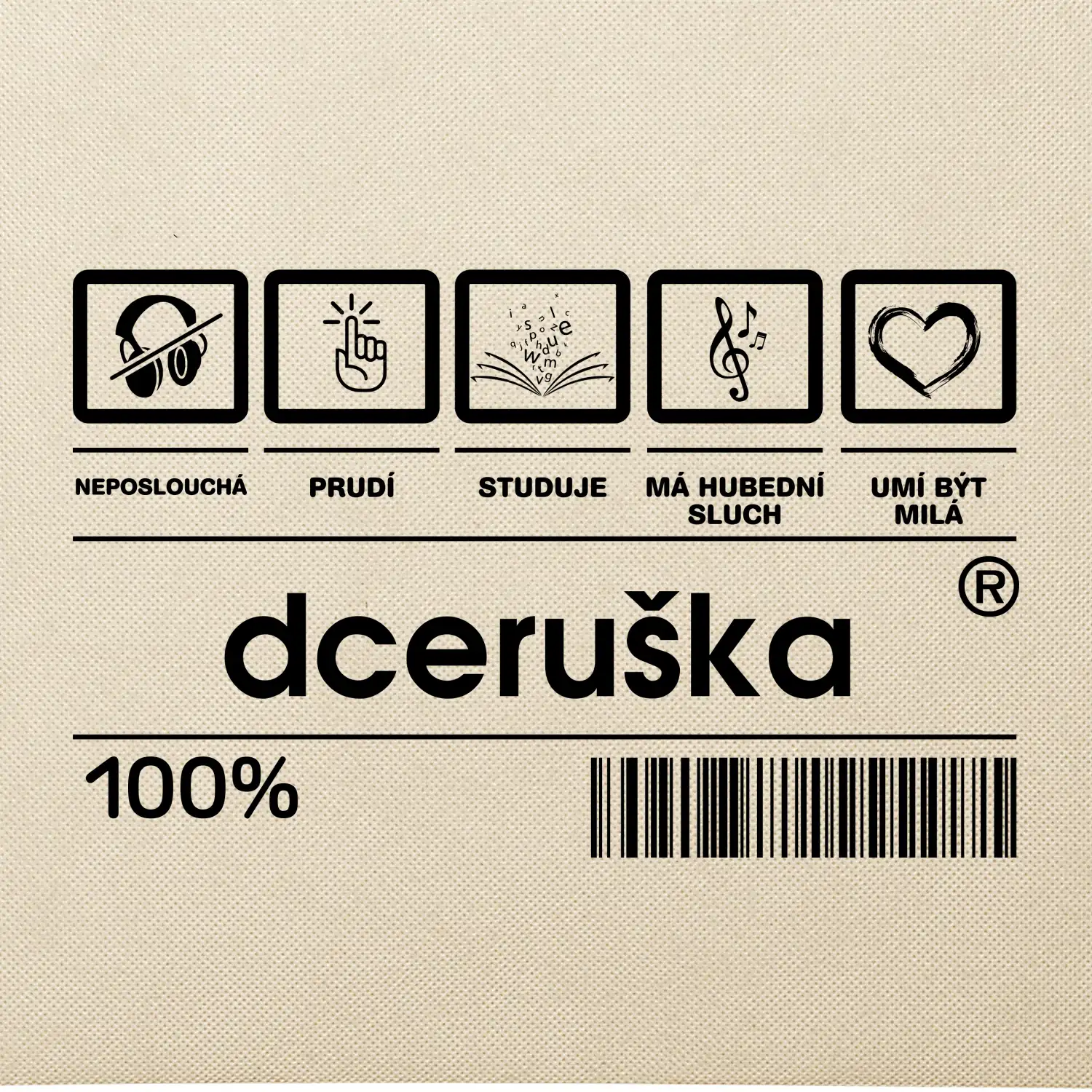 Čárový kód - Dceruška