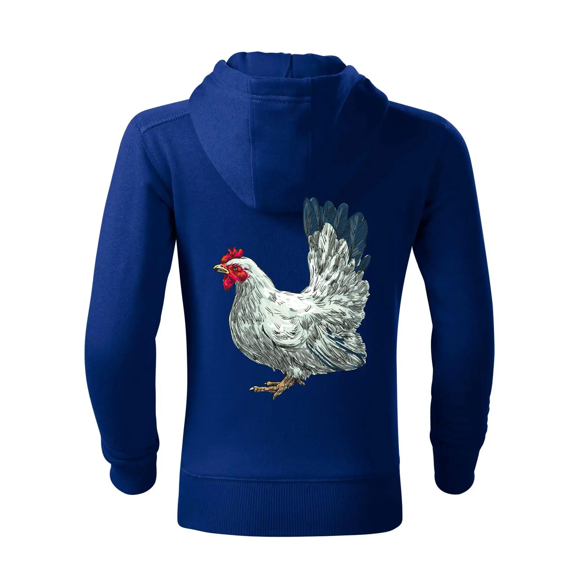 Slepice kreslená bílá