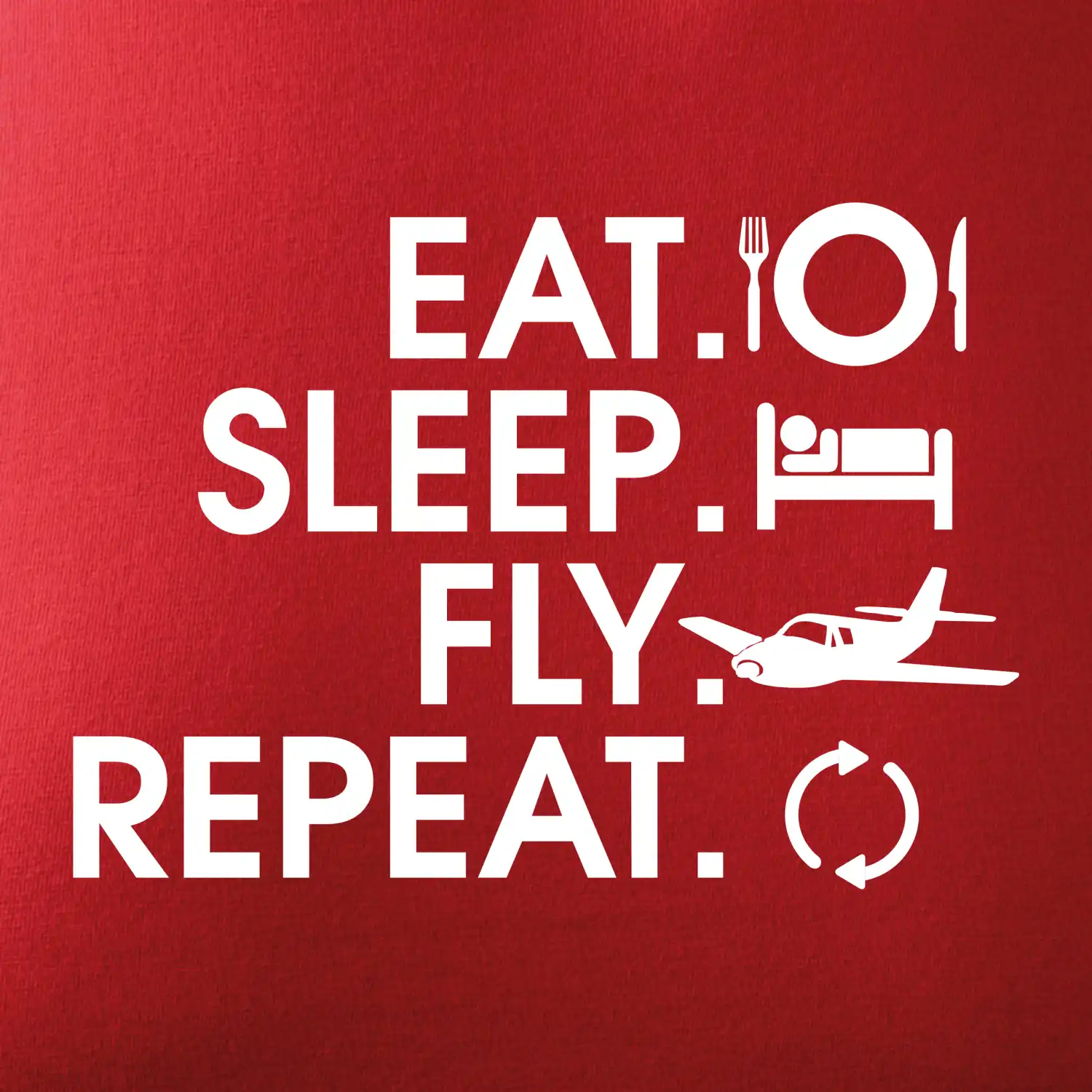 Eat sleep fly repeat