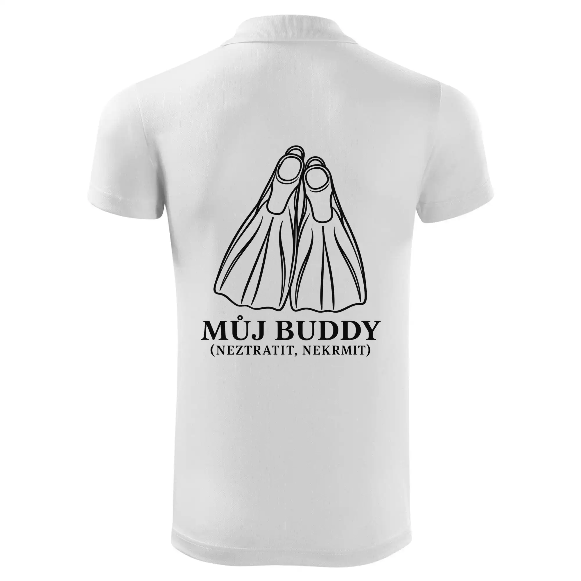 Můj buddy dvě překřížené potápěčské ploutve