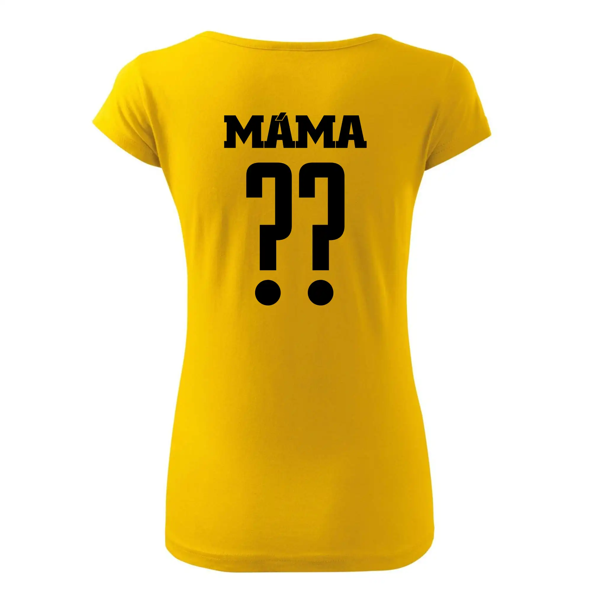 Máma - dres se jménem a číslem