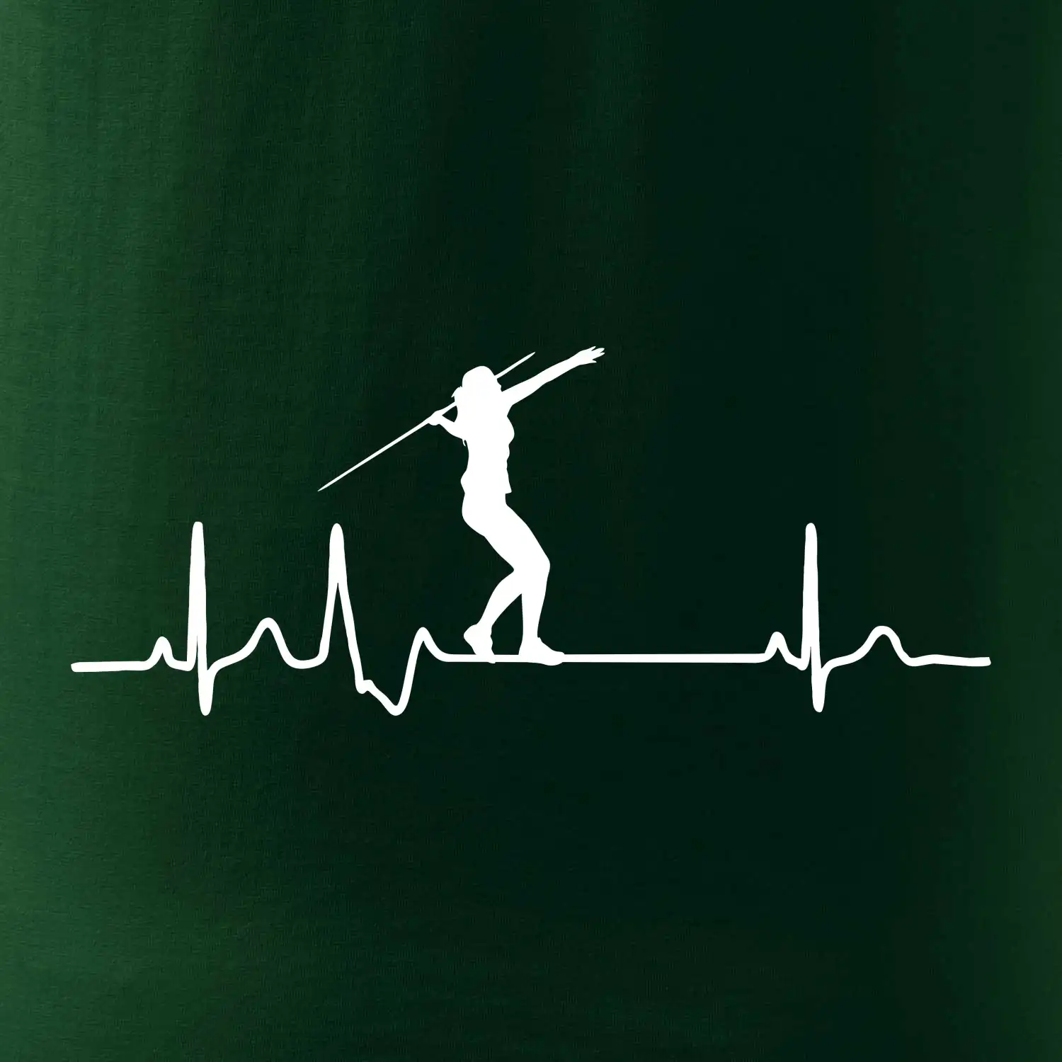 EKG hod oštěpem žena