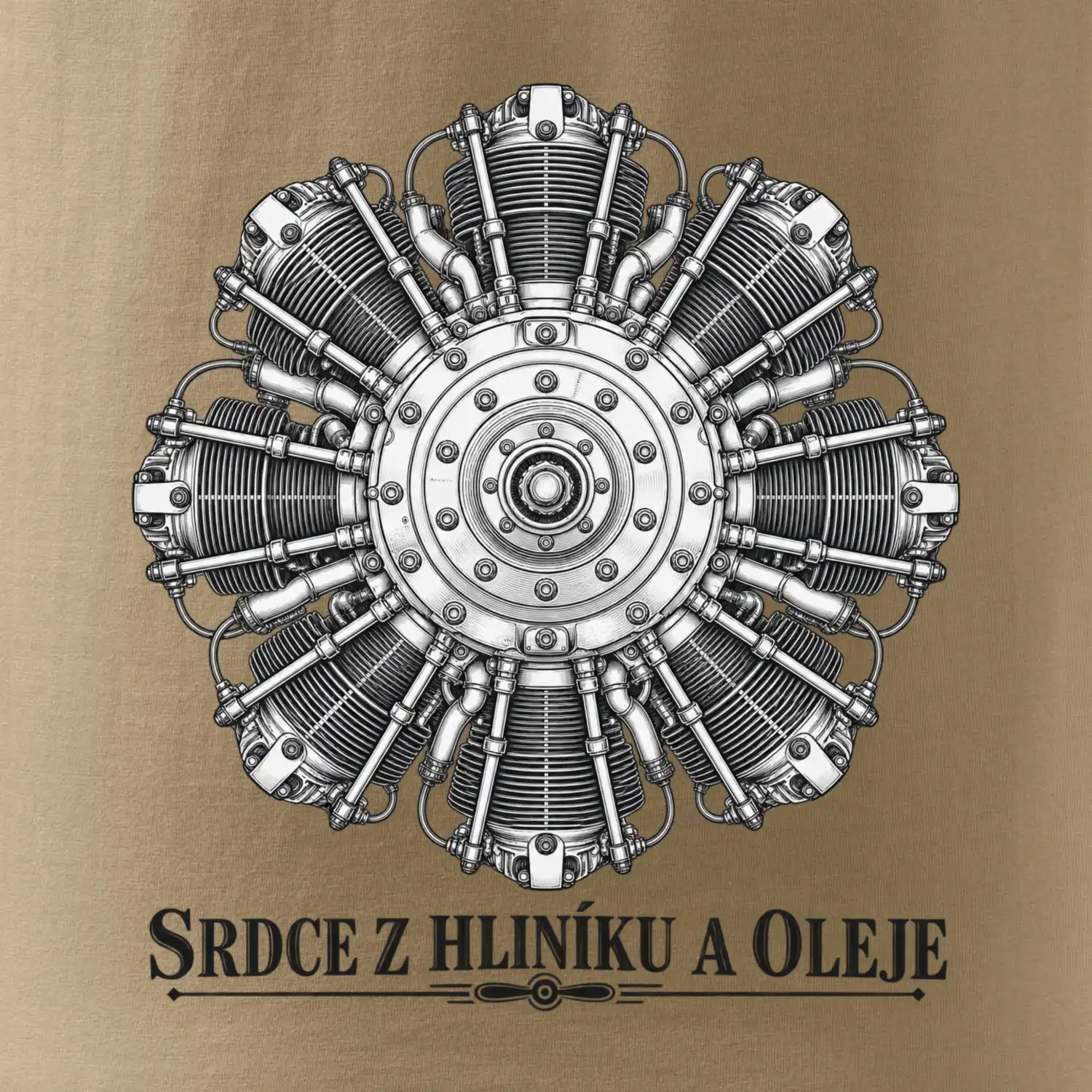 Srdce z hliníku a oleje