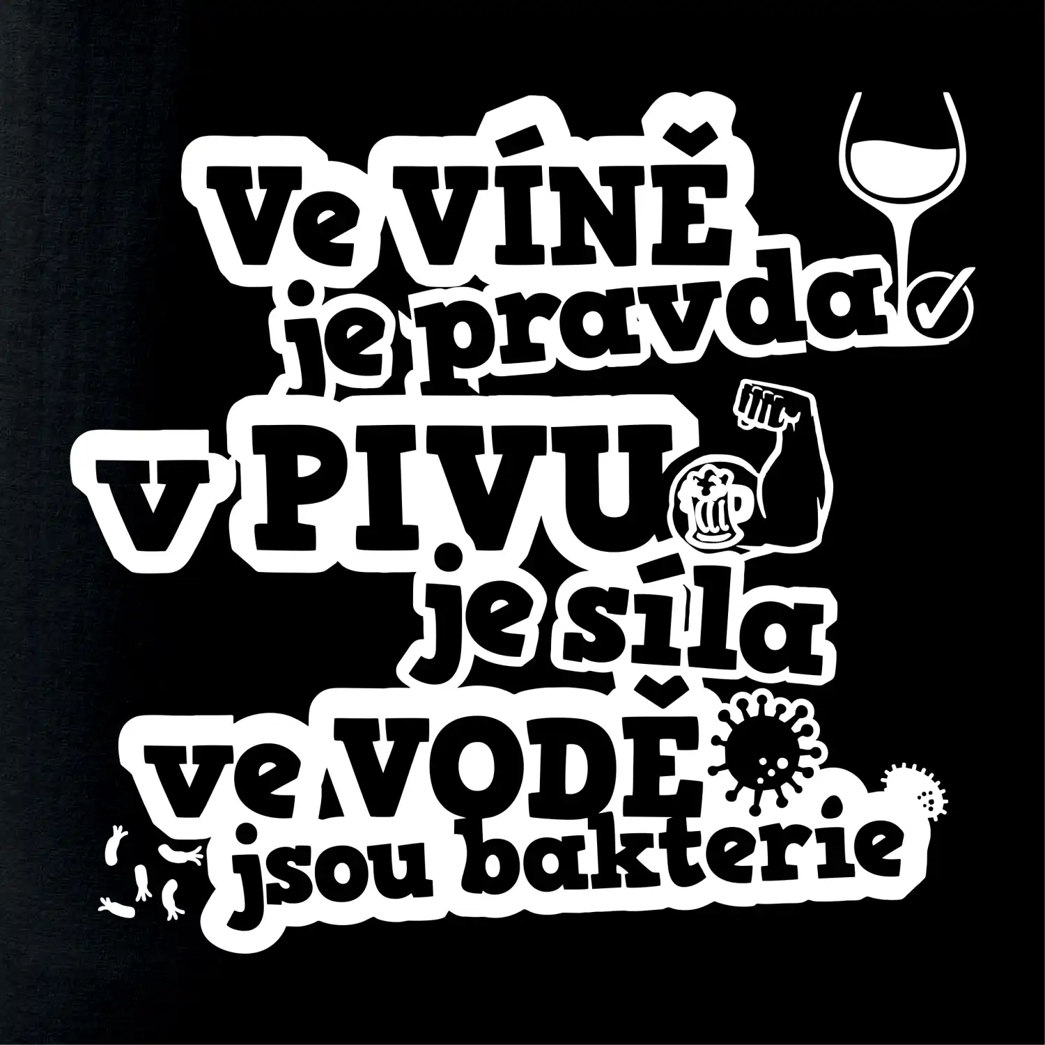 Ve víně je pravda, v pivu síla, ve vodě bakterie