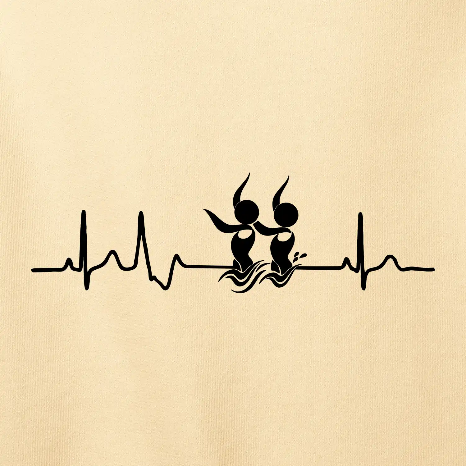 EKG synchronizované plavání