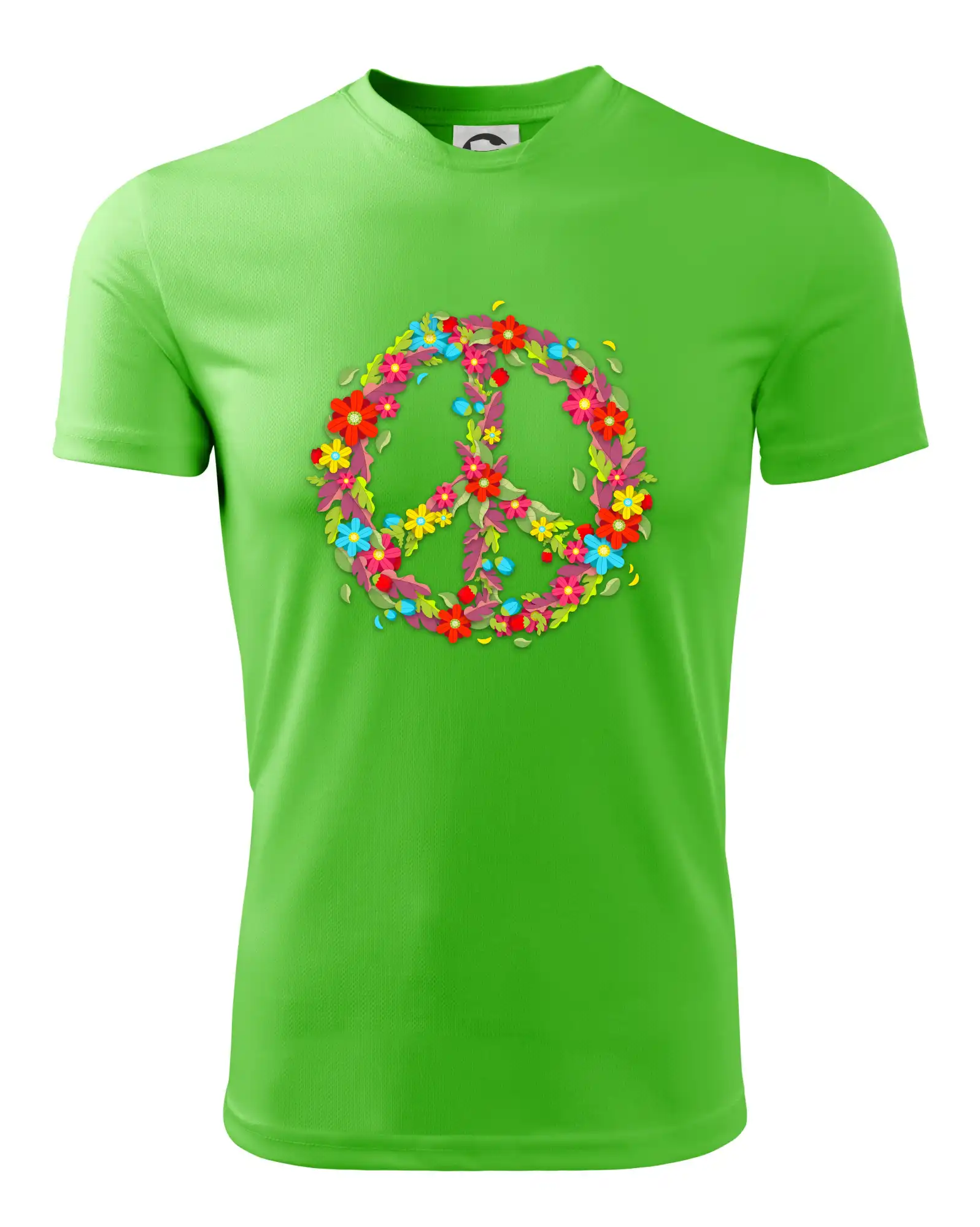 Peace symbol červené květiny