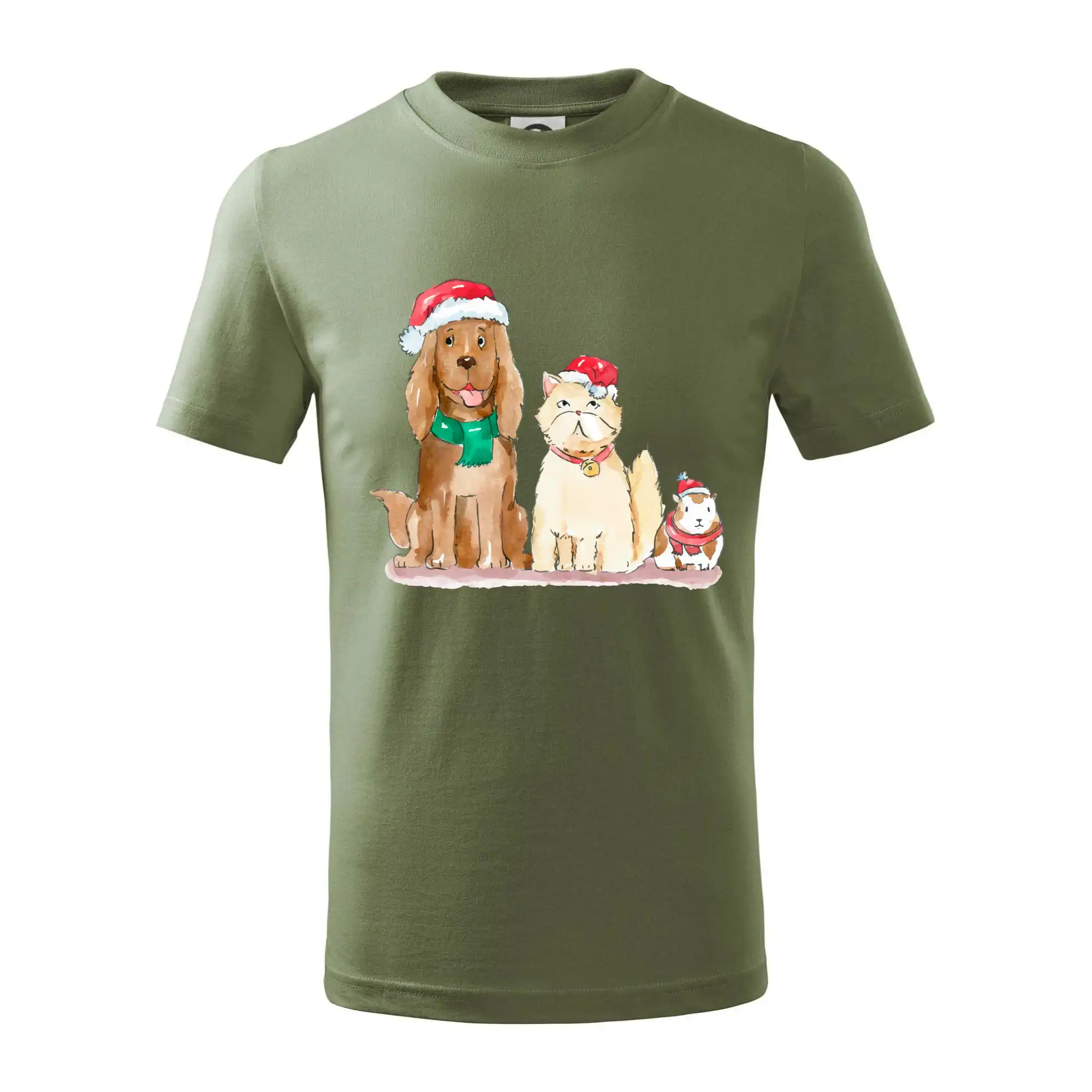 Veselé vánoce - pes, křeček a kočka