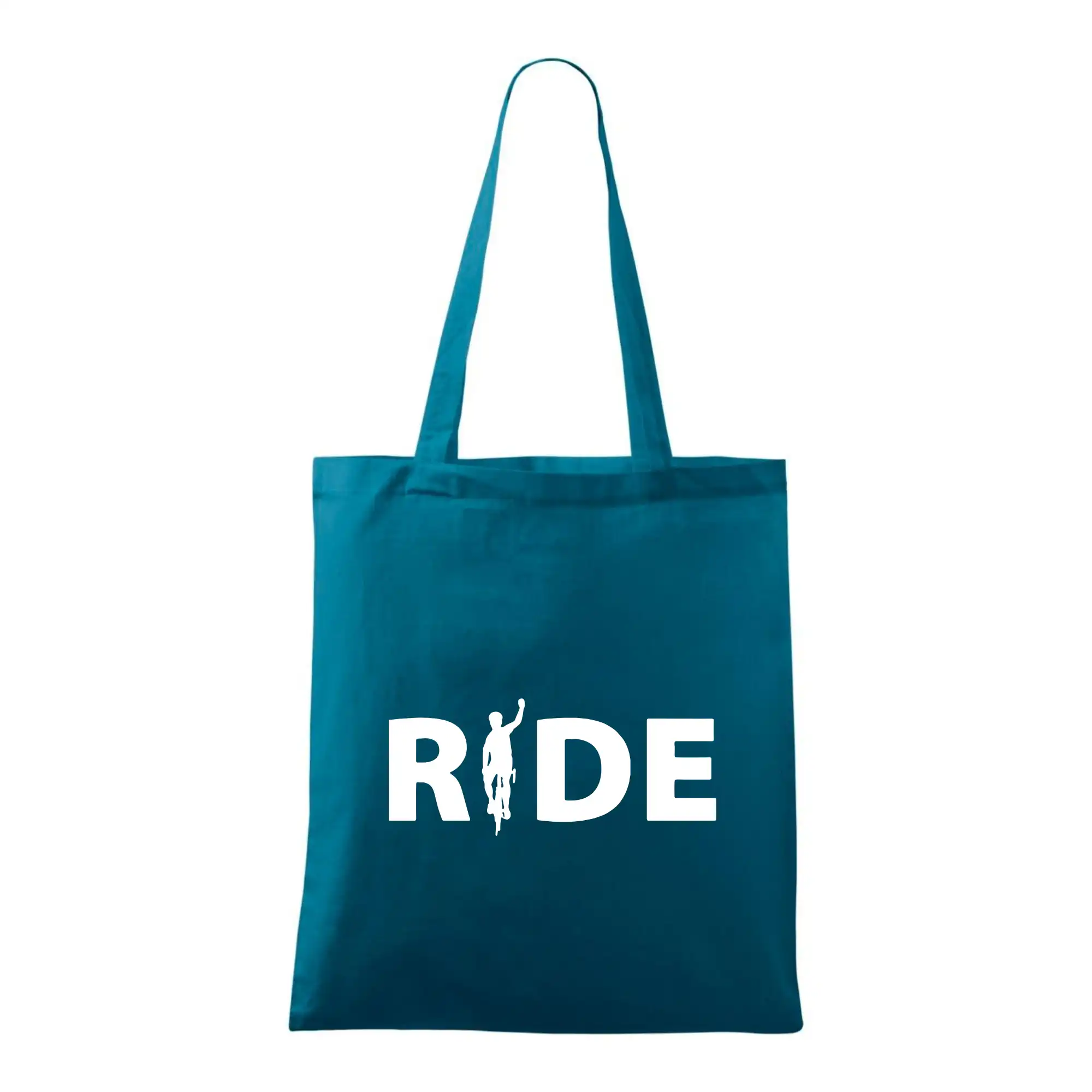 Ride - nápis s cyklistou