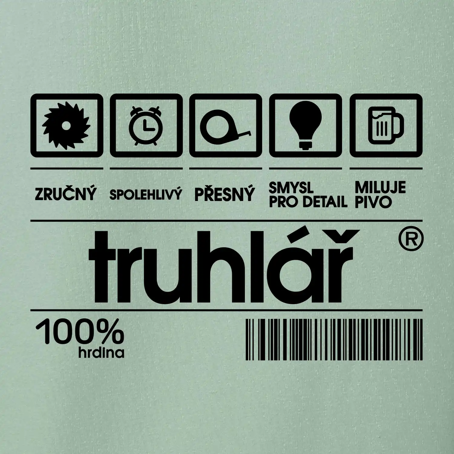 Čárový kód truhlář