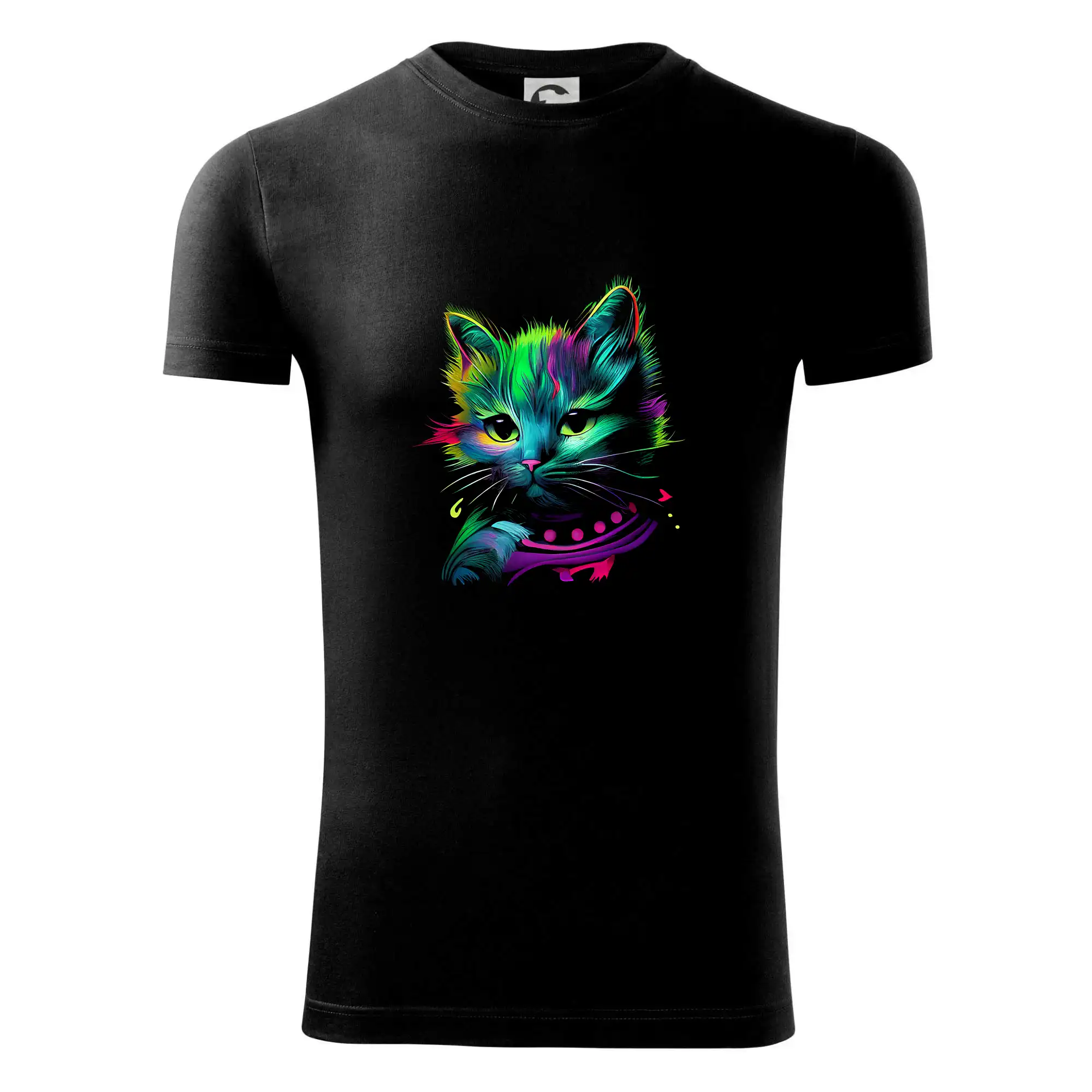 Kočka barevná se šálou