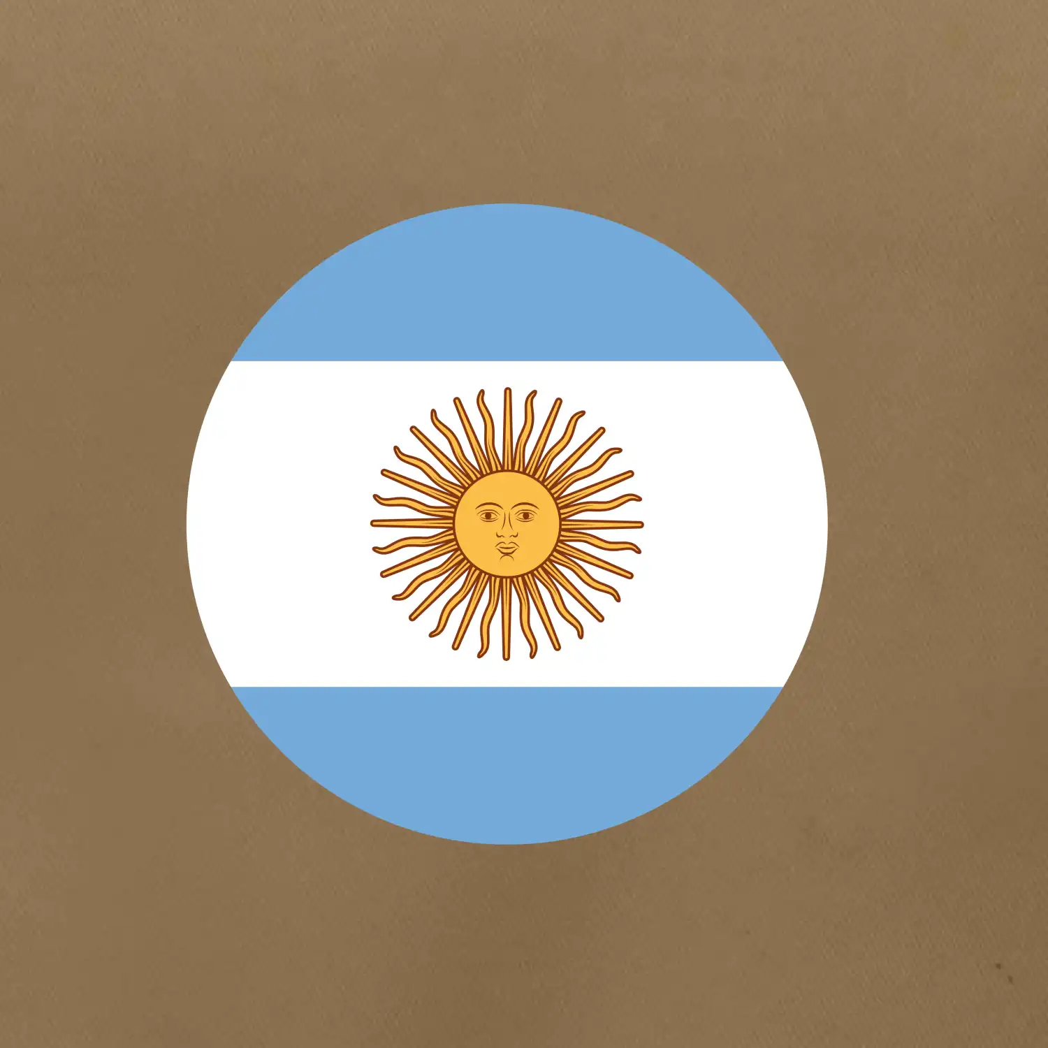 Argentina vlajka kulatá