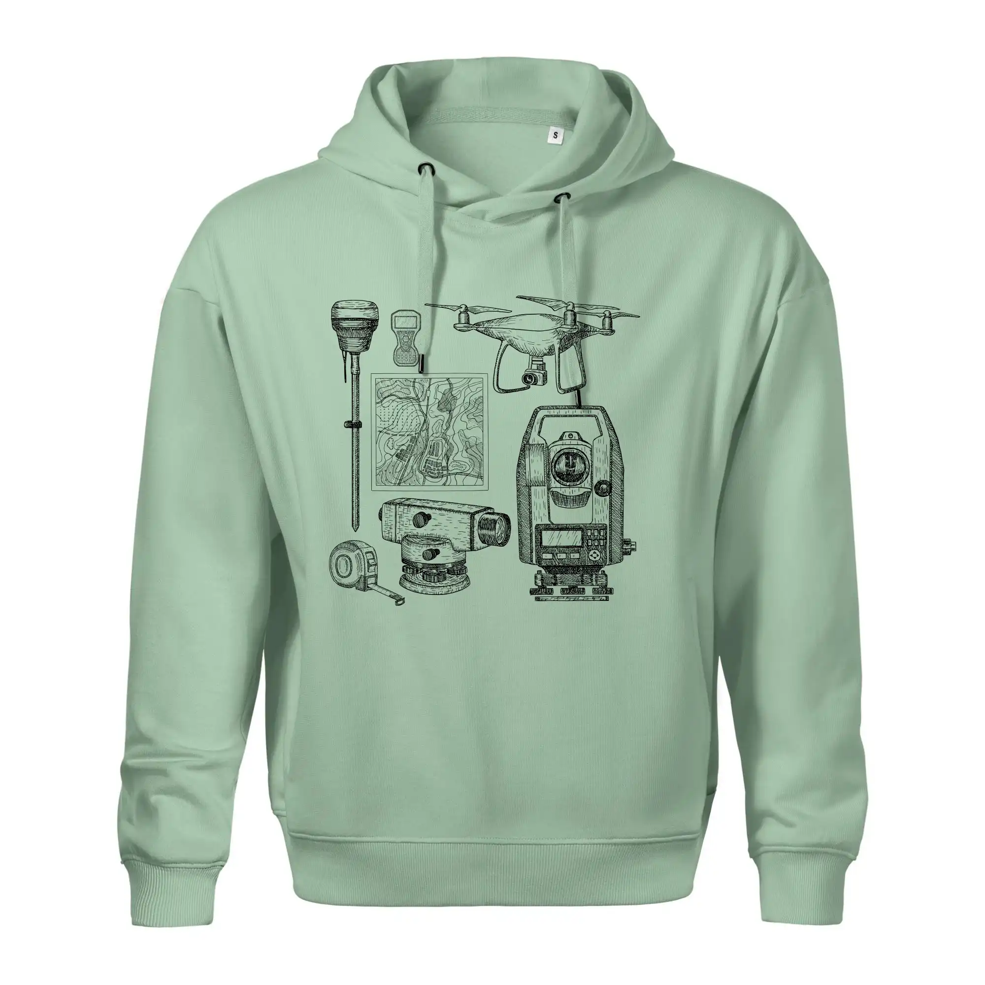 Geodet teodolit dron