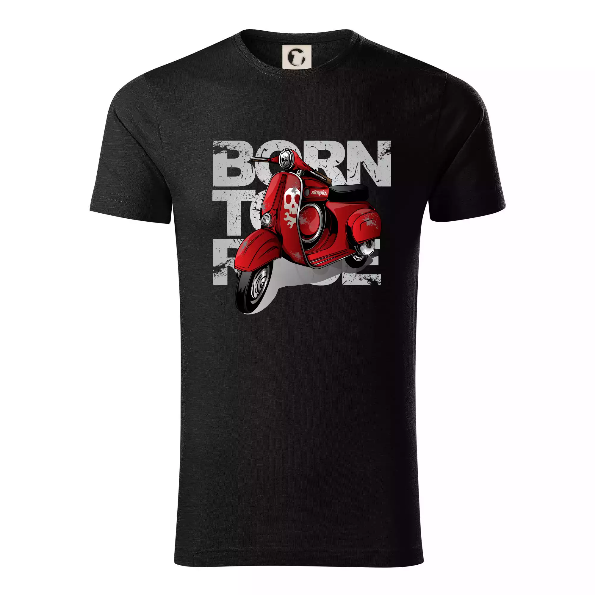 Scooter born to ride red