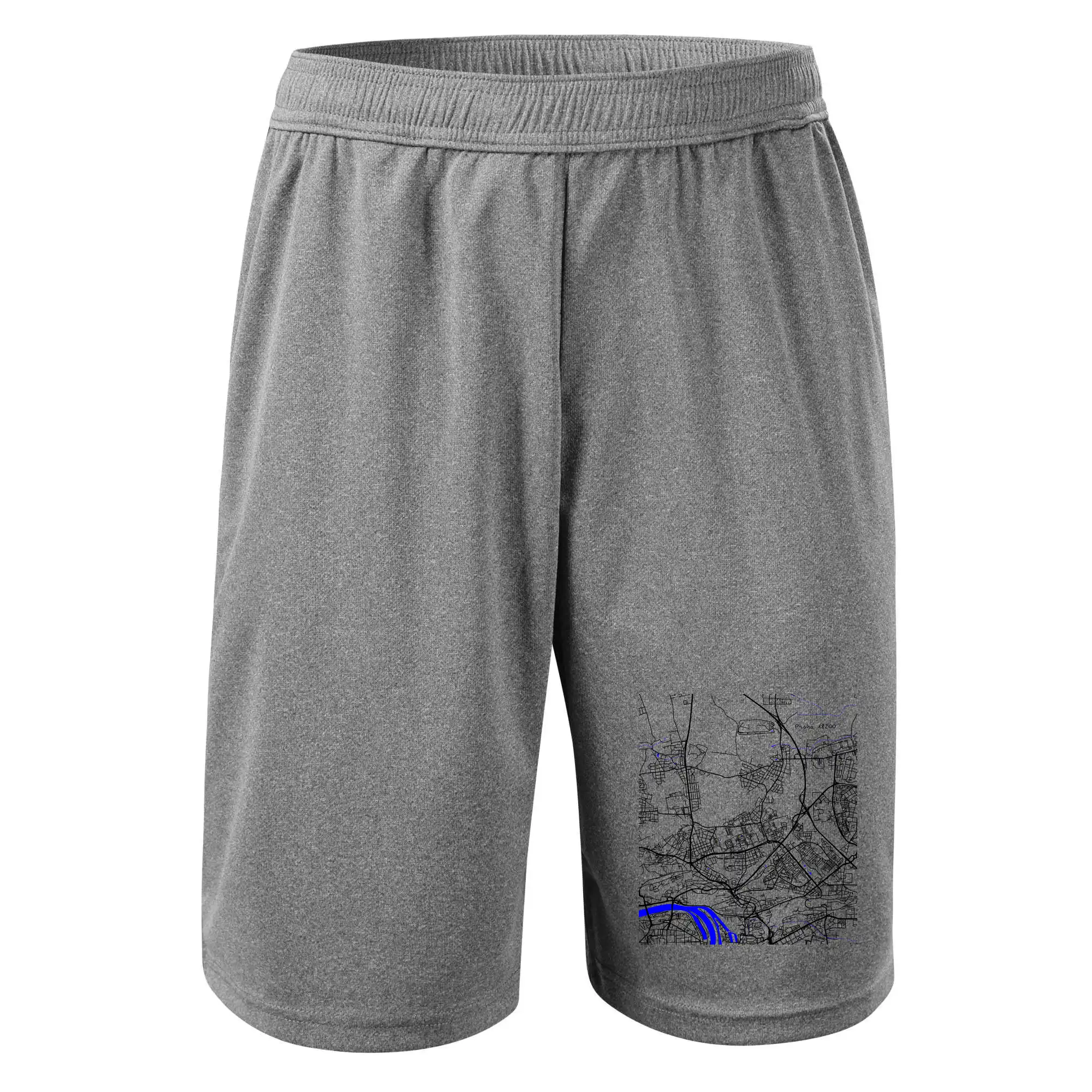 Praha 18200 - Mapa s vodními toky