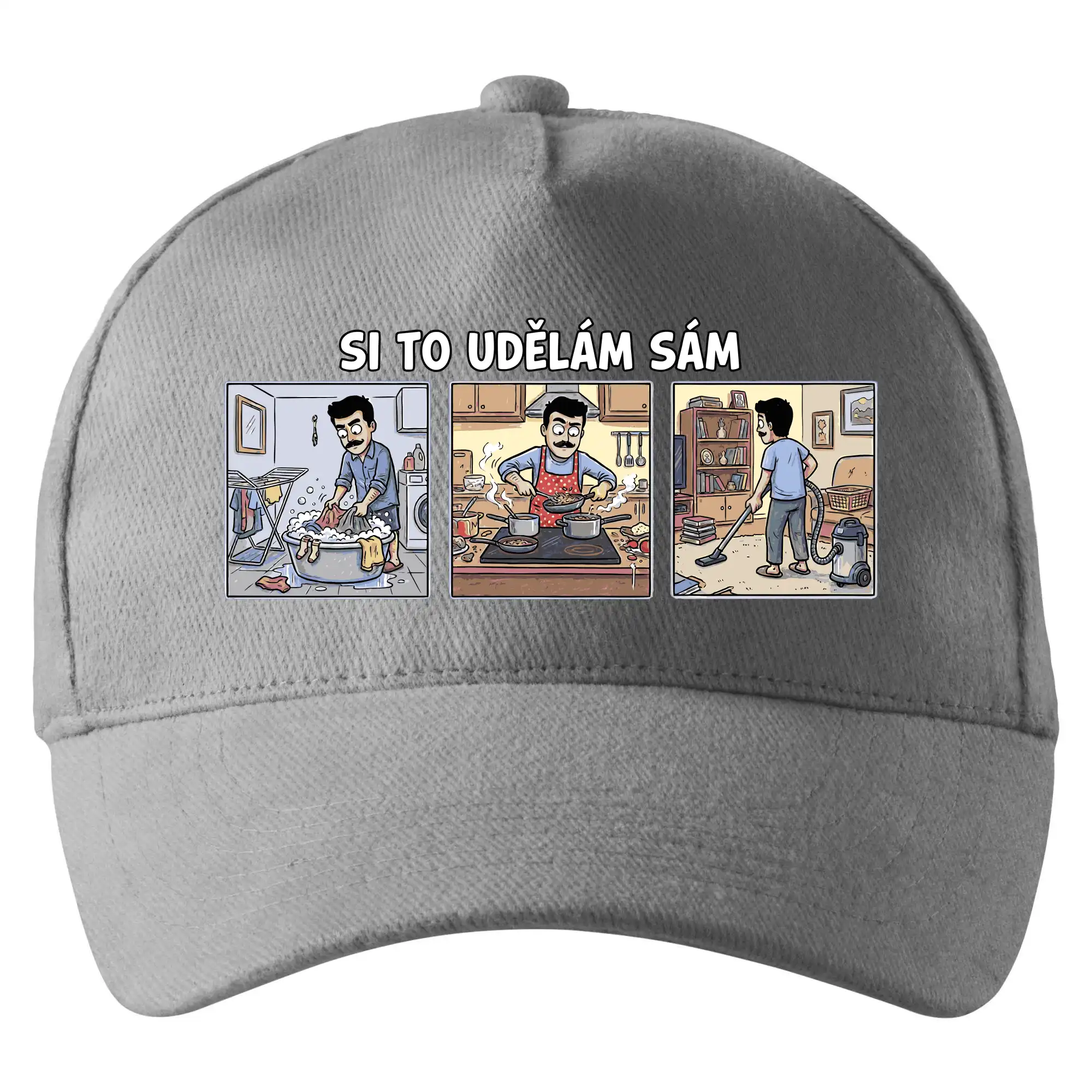 Si to udělám sám - muž s knírkem