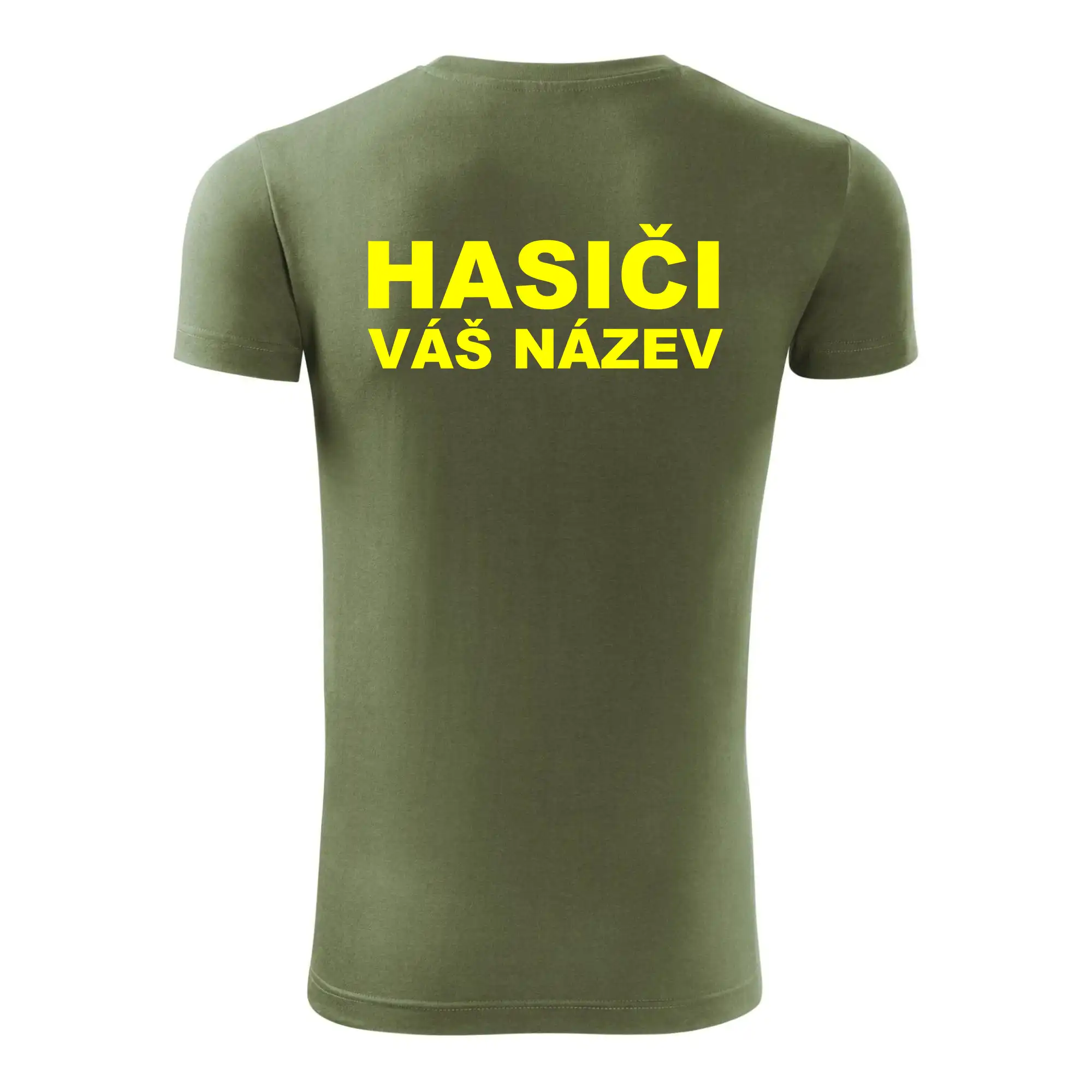 Hasiči - žlutý nápis - váš název sboru