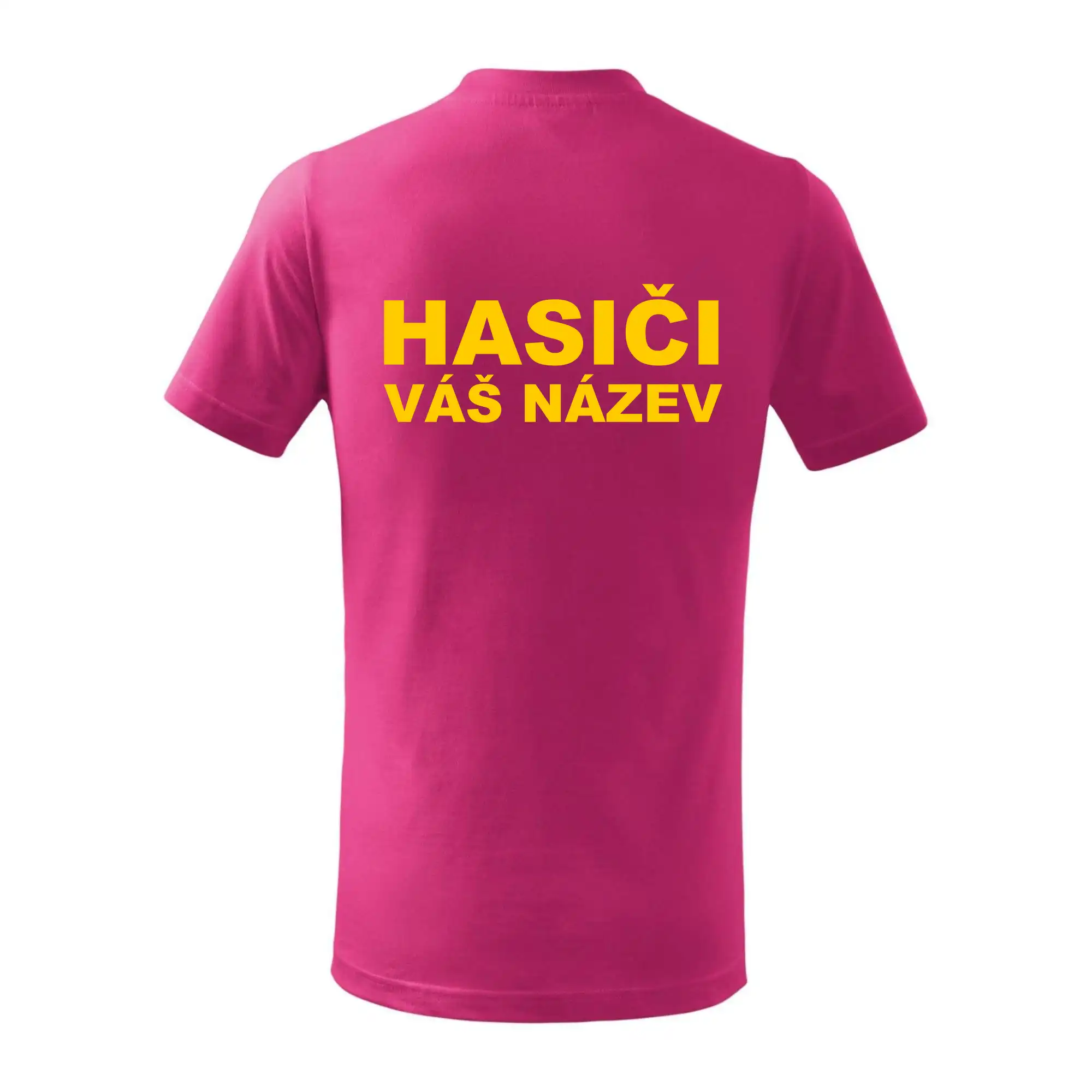 Hasiči - žlutý nápis - váš název sboru
