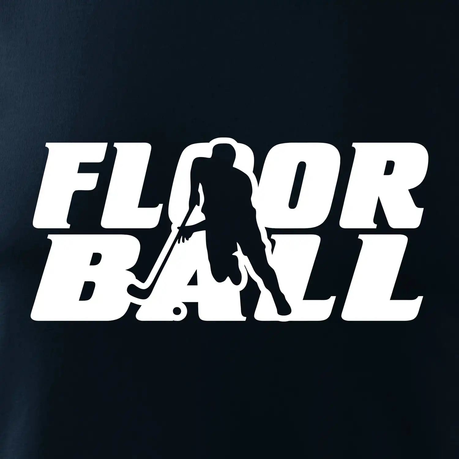 Floorball nápis rovný