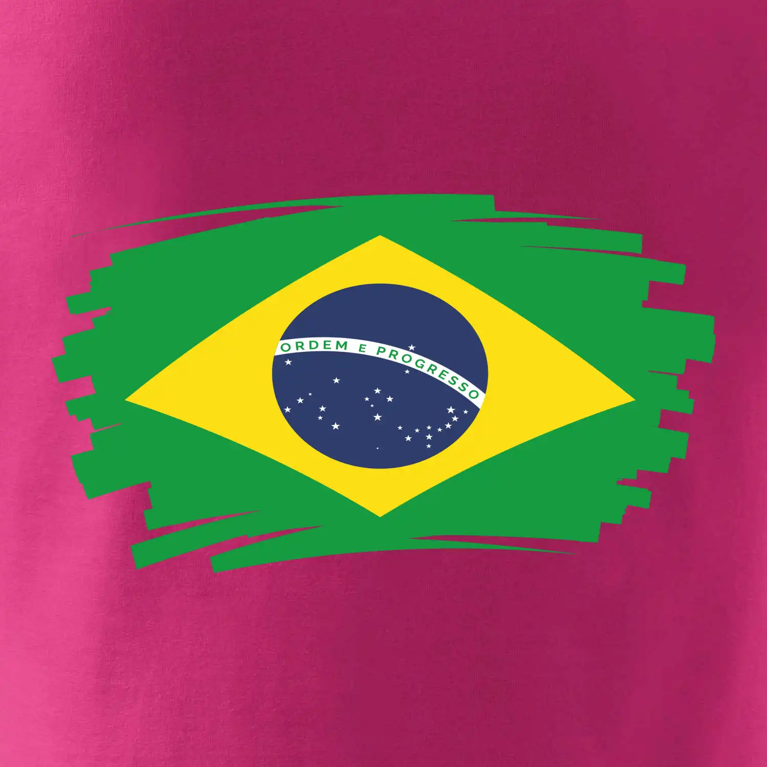 Brazílie vlajka štětkou