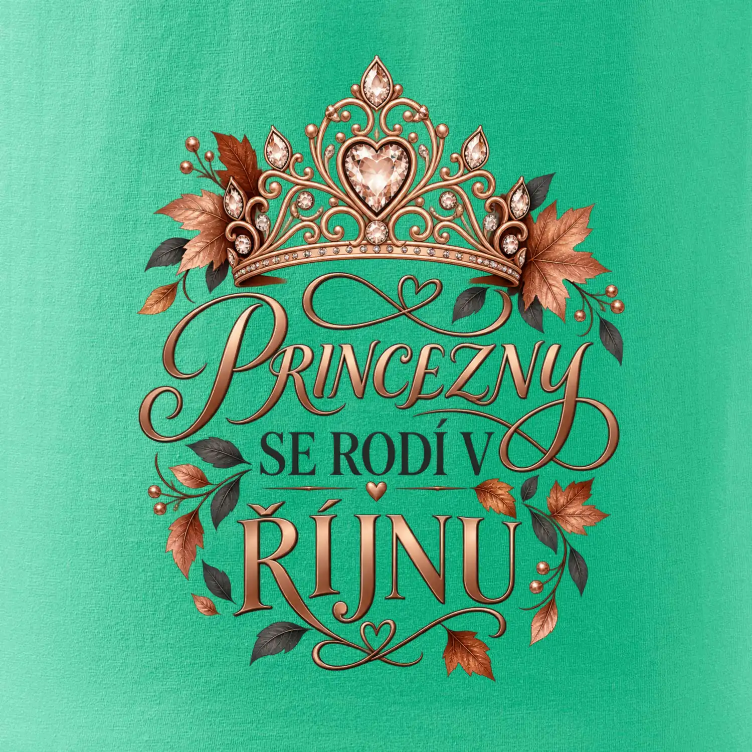 Princezny se rodí v říjnu - královská koruna