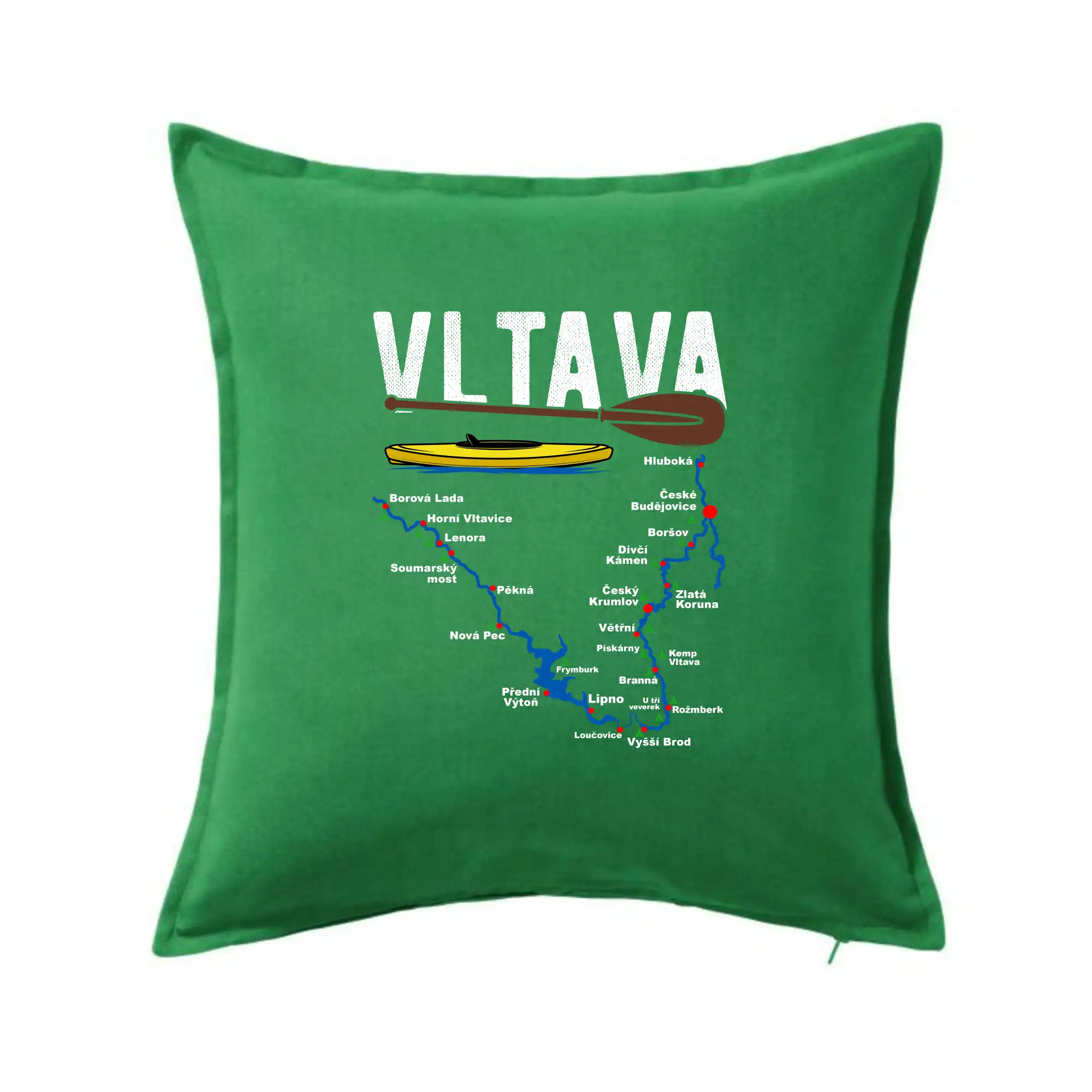 Mapa řeky Vltavy
